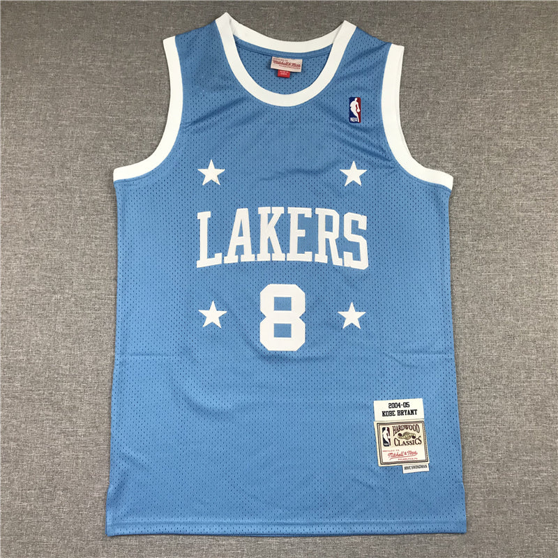 Men's Los Angeles Lakers Kobe Bryant Light Blue 2004-2005 #8 Authentic Jerseys