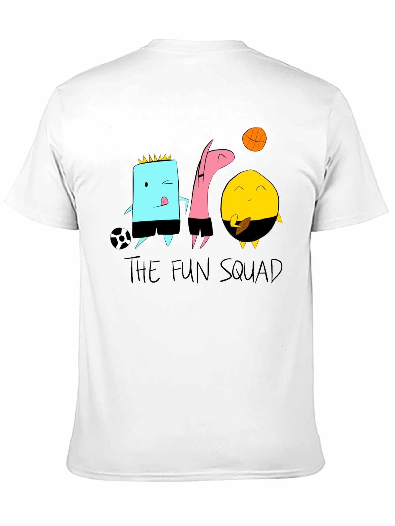 The Fun Squad Black Graphic Tee