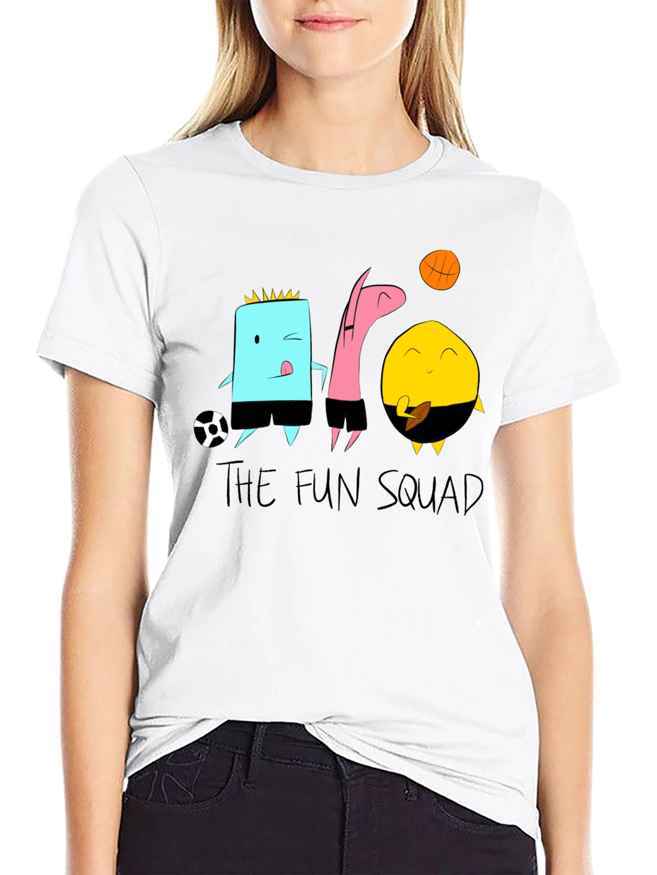 The Fun Squad Black Graphic Tee