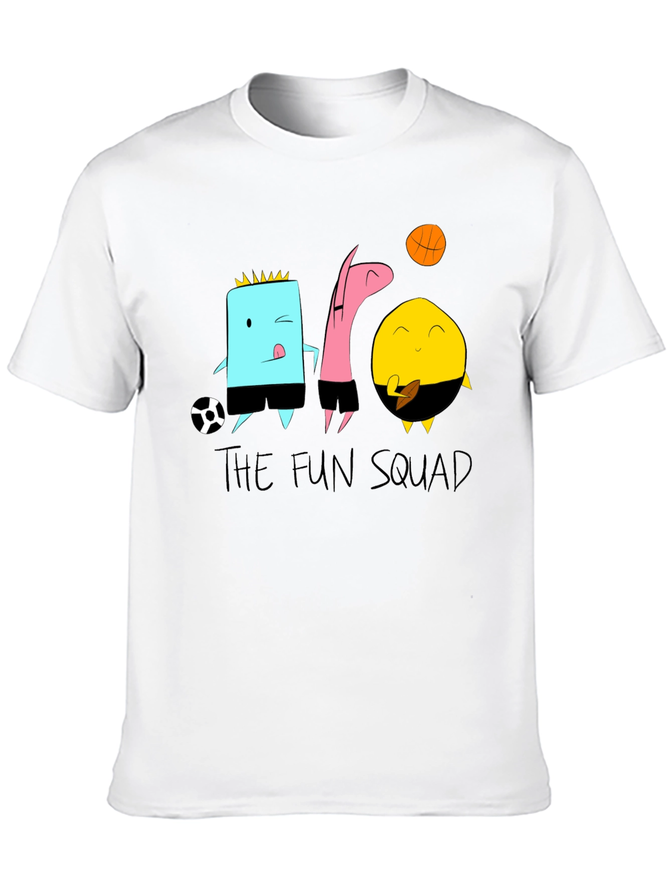 The Fun Squad Black Graphic Tee