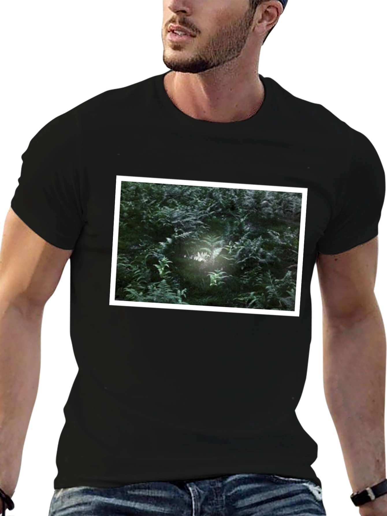 Nature Scene Black T-Shirt