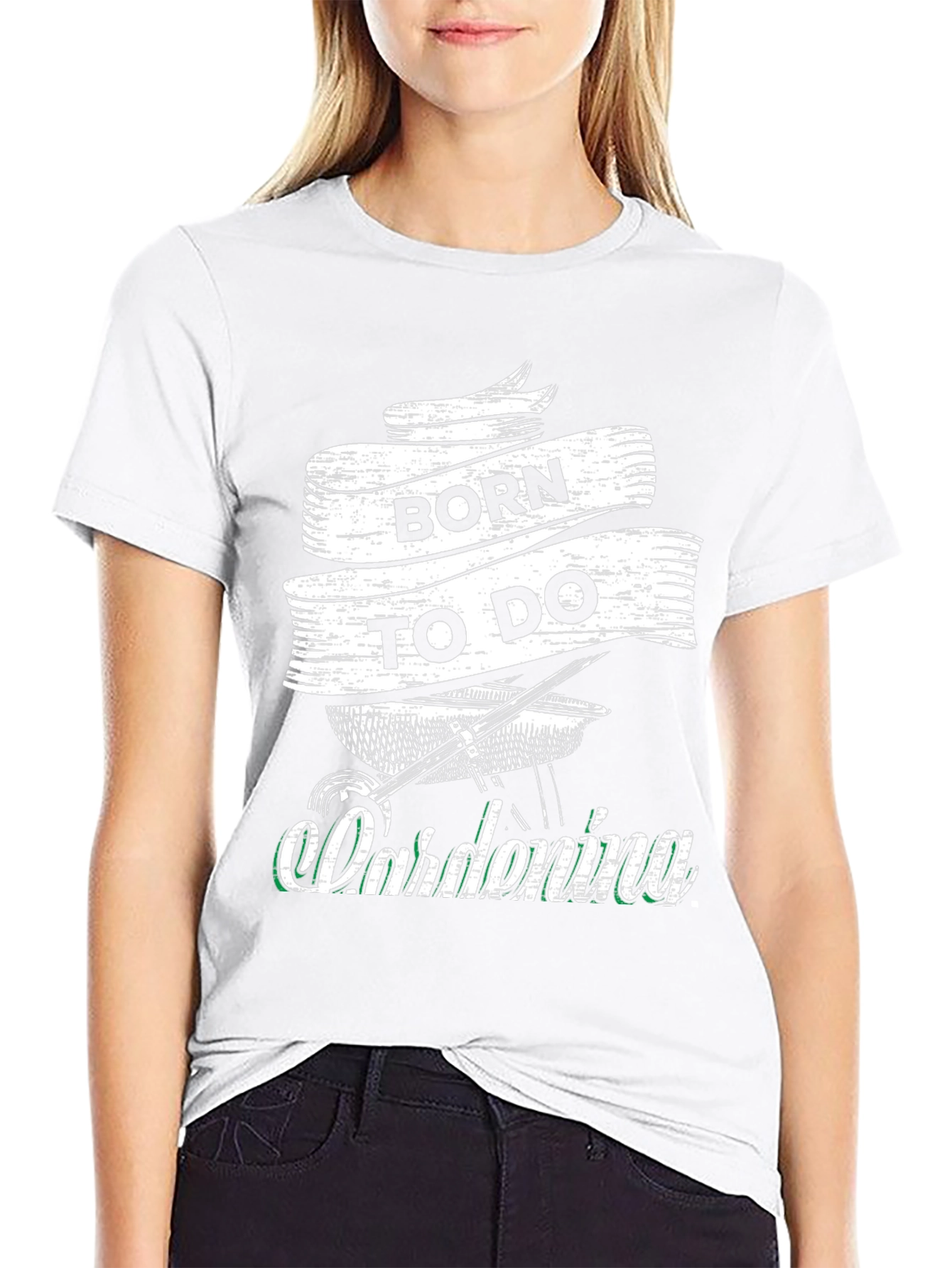 Born to Do Gardening Black T-Shirt