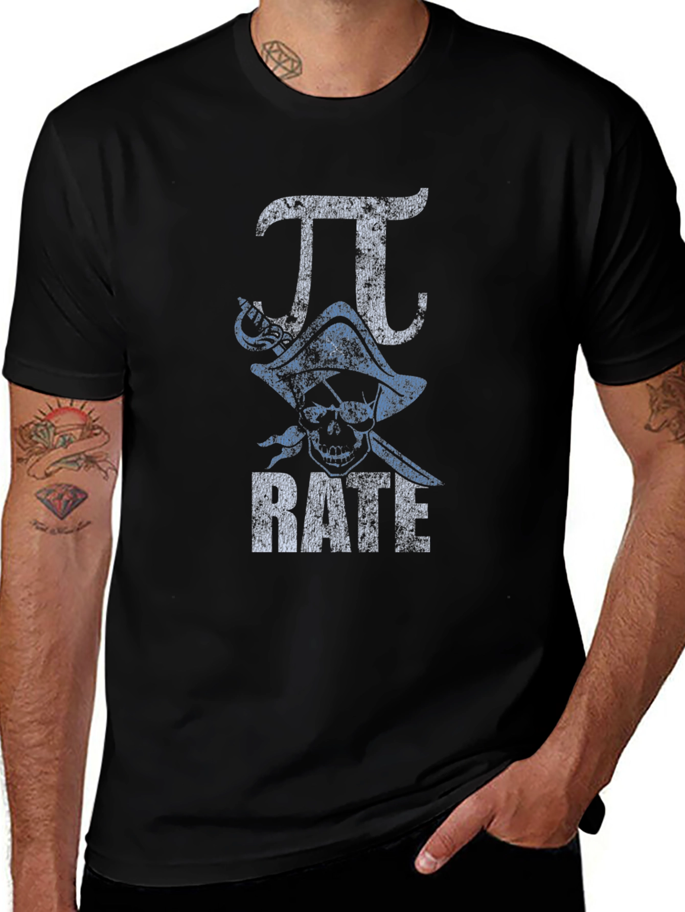 Pirate Pi Rate T-Shirt - Funny Math Pun Shirt