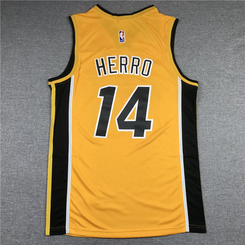 Men's Miami Heat Tyler Herro #14 Gold 2020/21 Swingman Player Jerseys