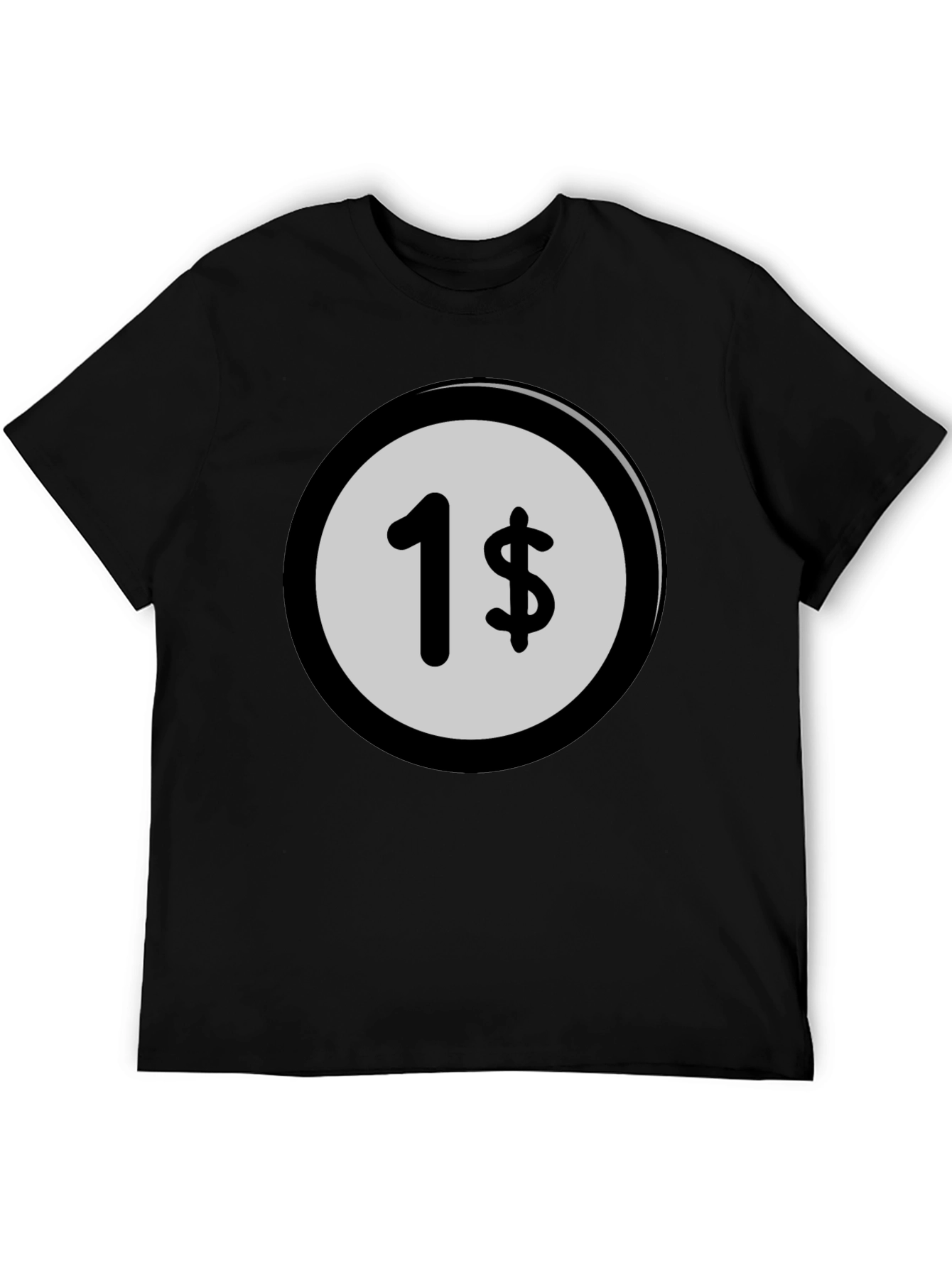 Novelty 1 Cent Design Crew Neck T-Shirt