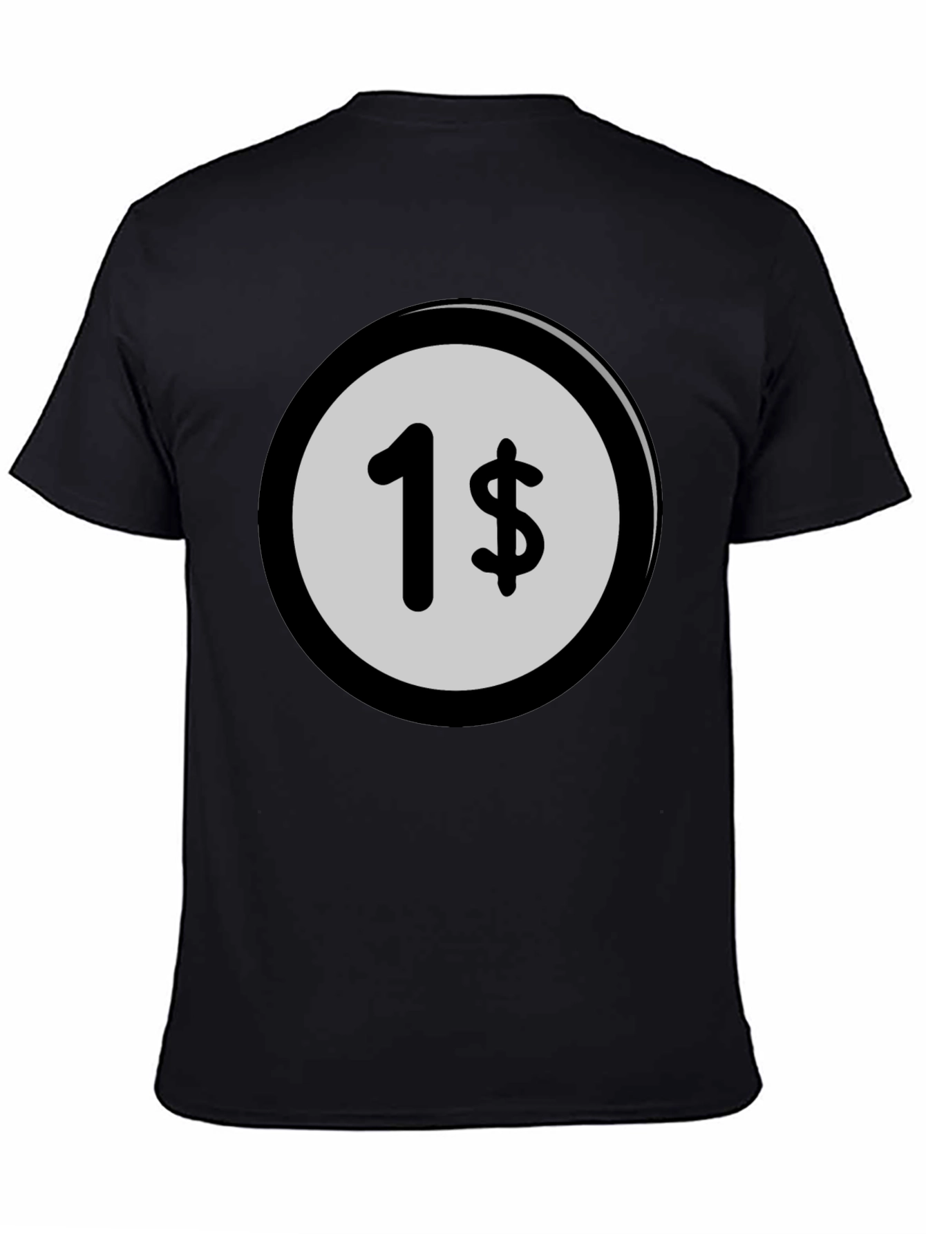 Novelty 1 Cent Design Crew Neck T-Shirt