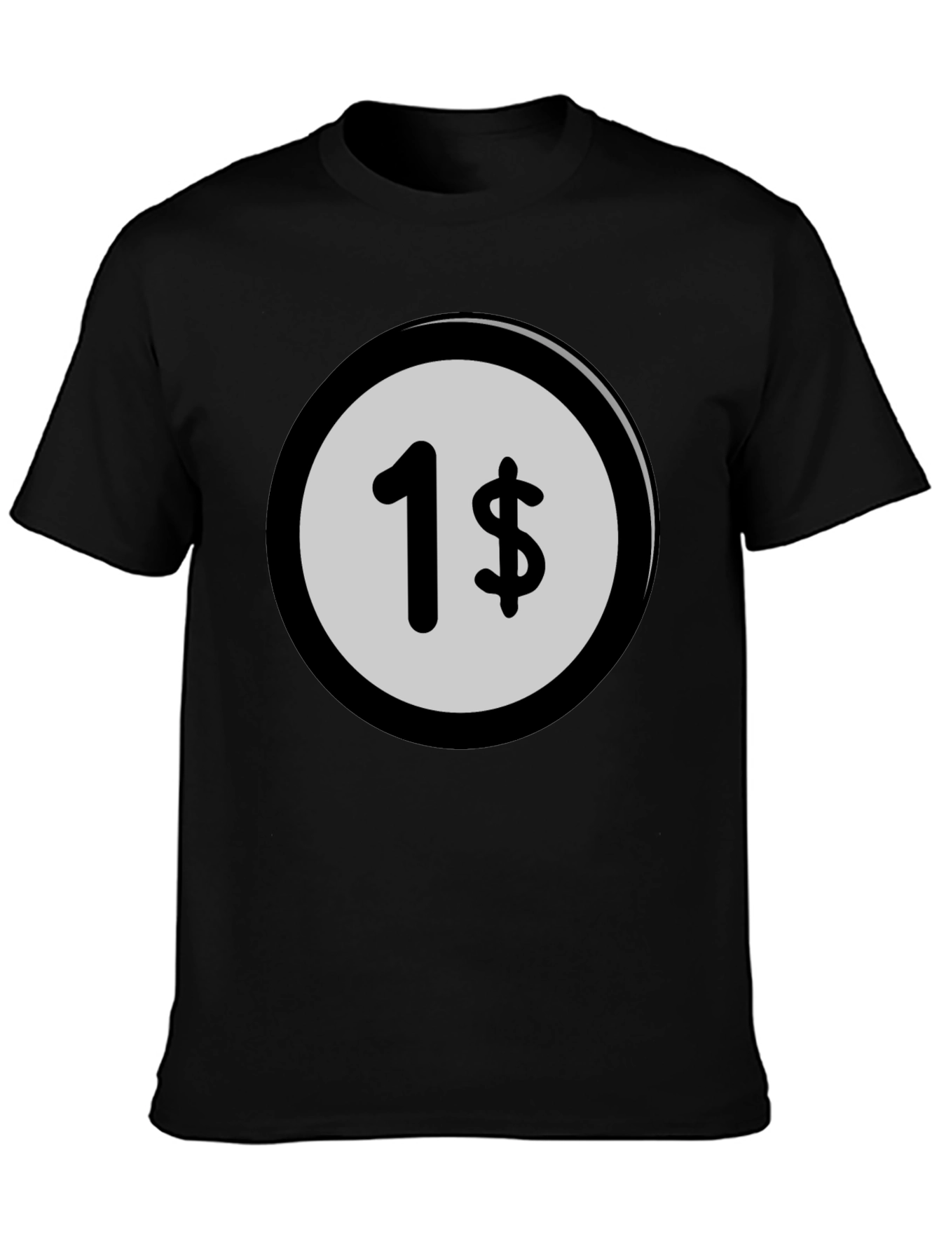 Novelty 1 Cent Design Crew Neck T-Shirt