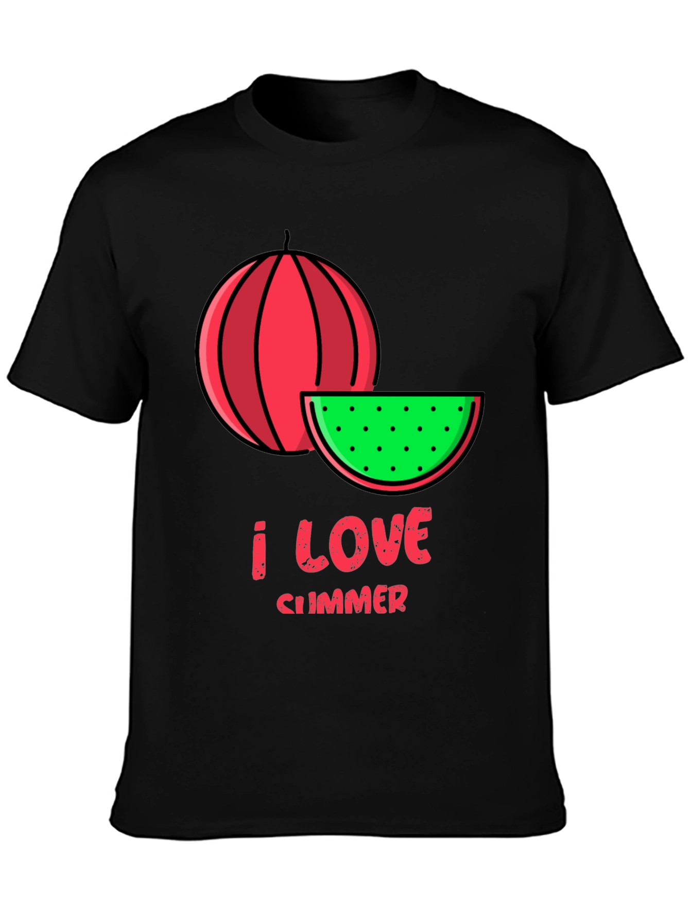 I Love Summer Watermelon Graphic Tee