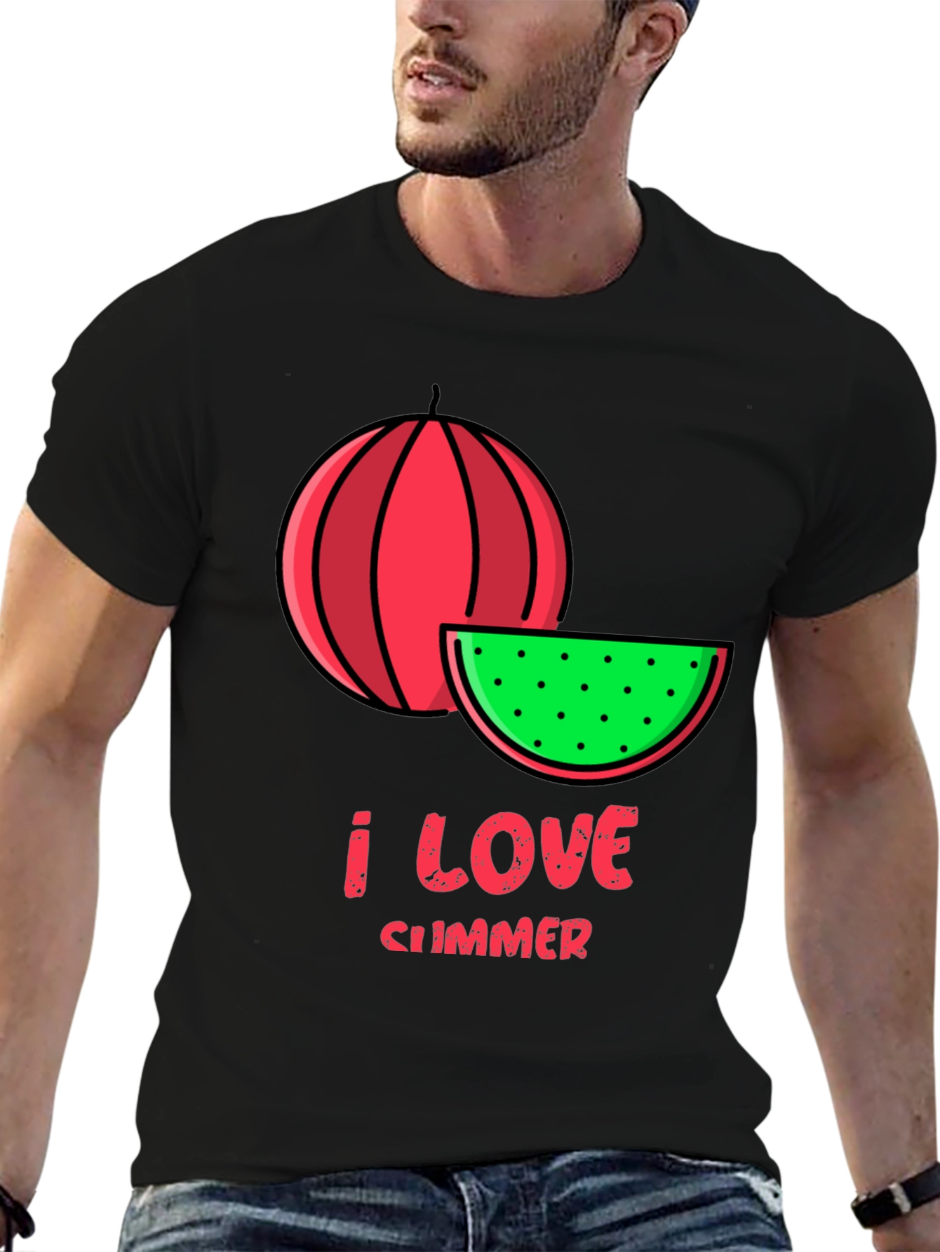 I Love Summer Watermelon Graphic Tee