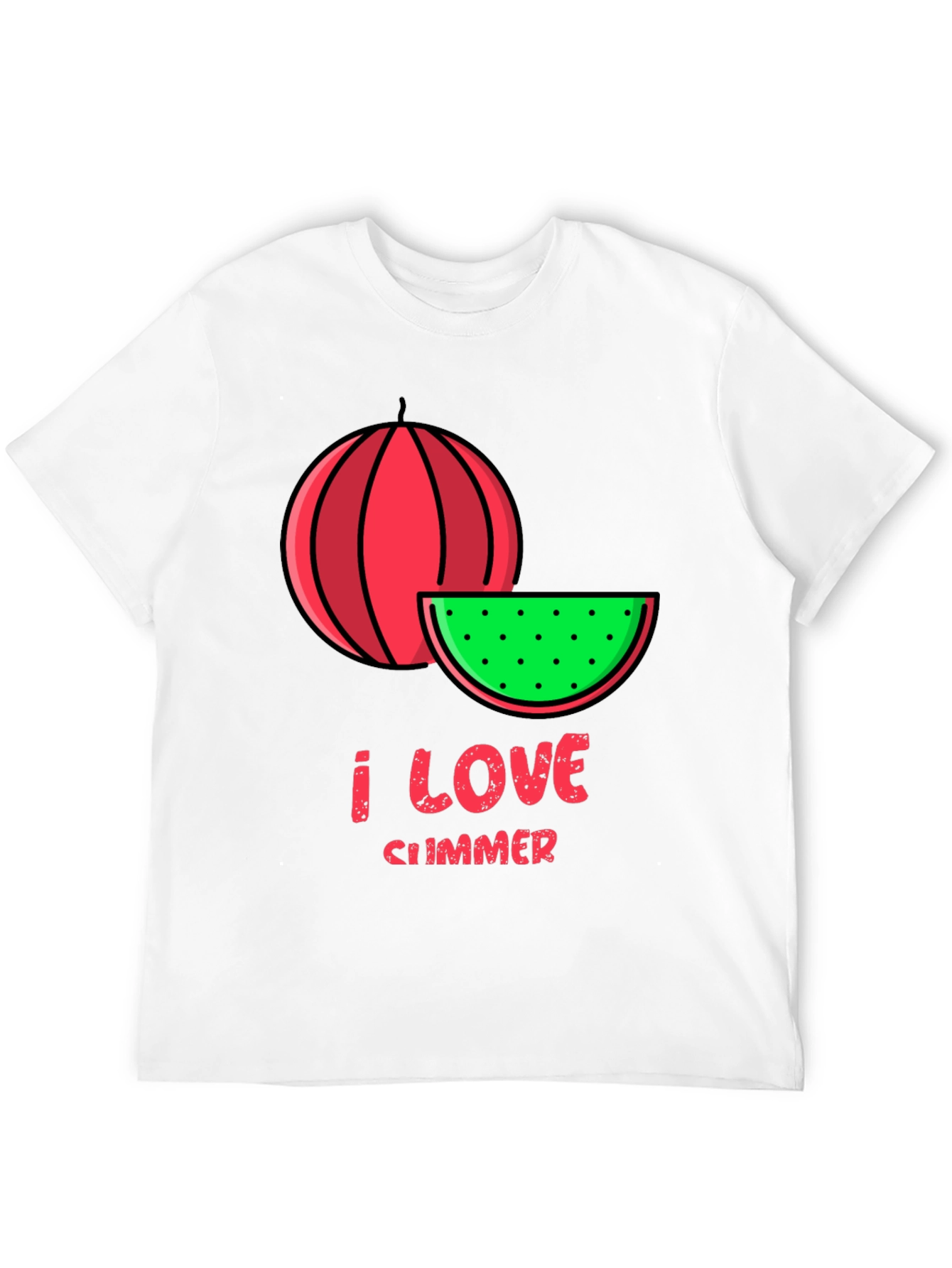 I Love Summer Watermelon Graphic Tee