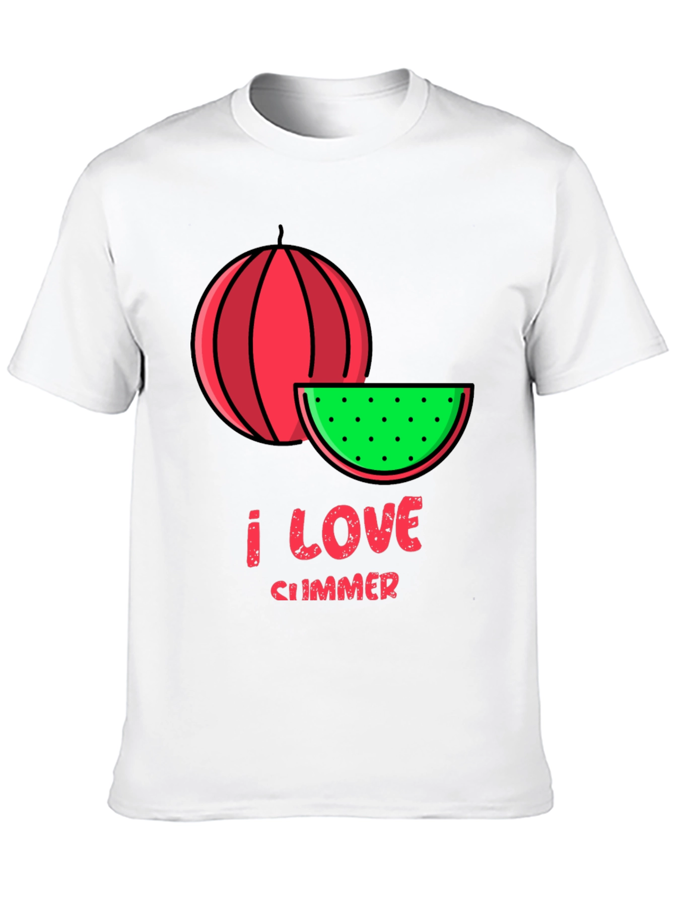 I Love Summer Watermelon Graphic Tee