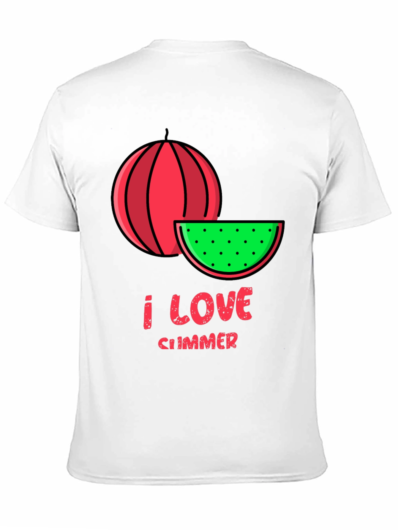 I Love Summer Watermelon Graphic Tee