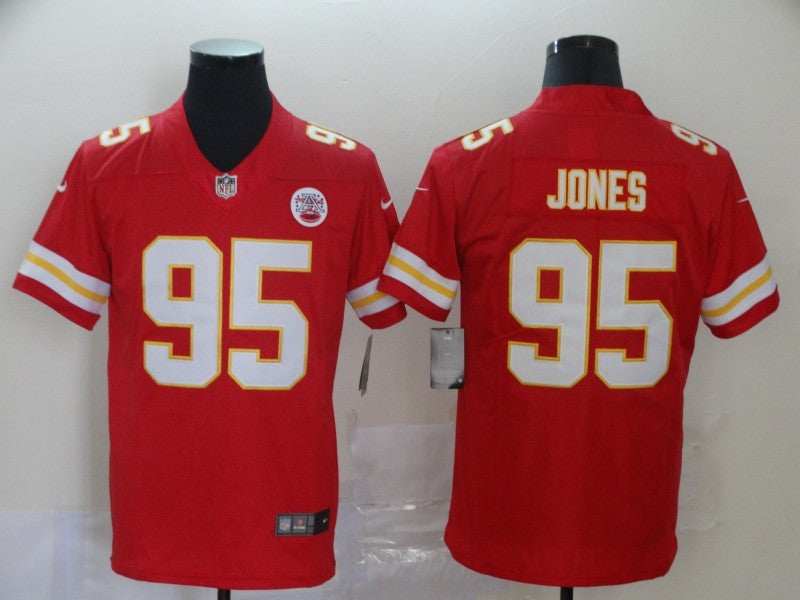 Men's Kansas City Chiefs Chris Jones #95 Red Player Game Jerseys