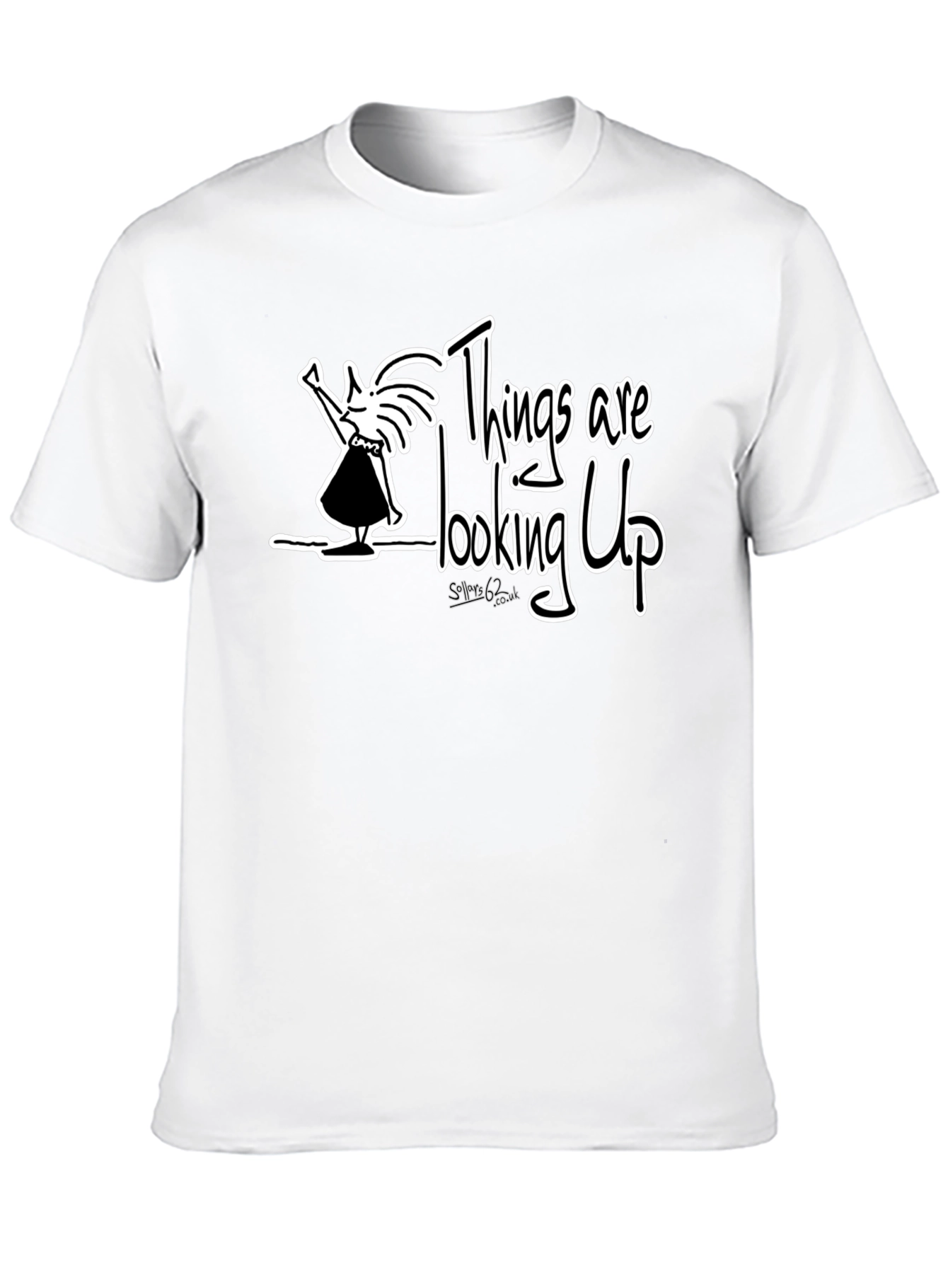 Things are Looking Up Graphic Tee - Black