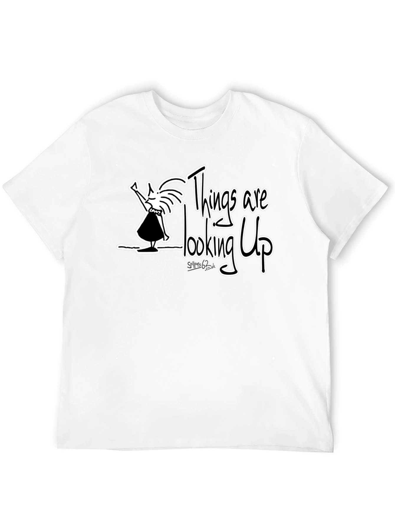 Things are Looking Up Graphic Tee - Black