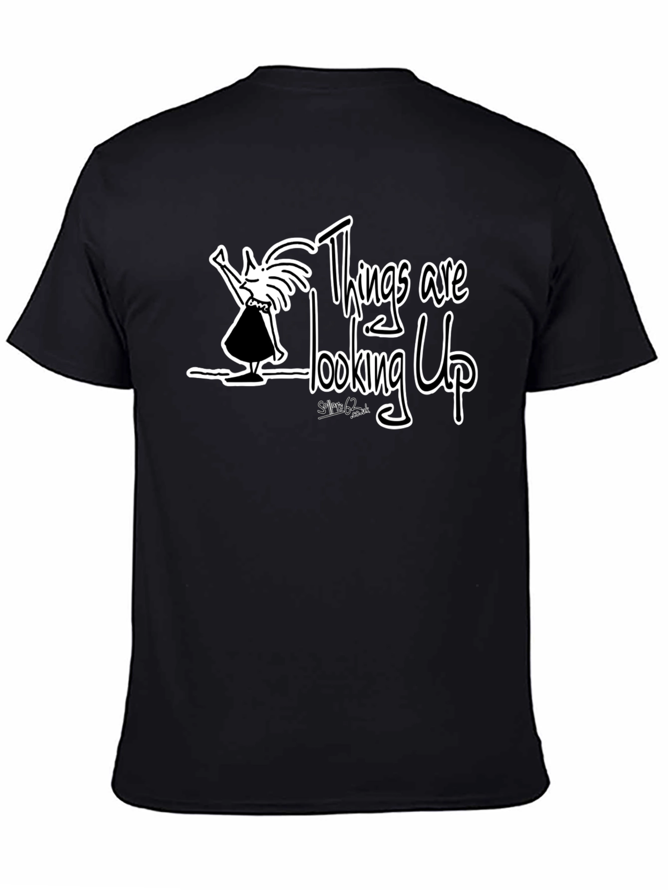 Things are Looking Up Graphic Tee - Black
