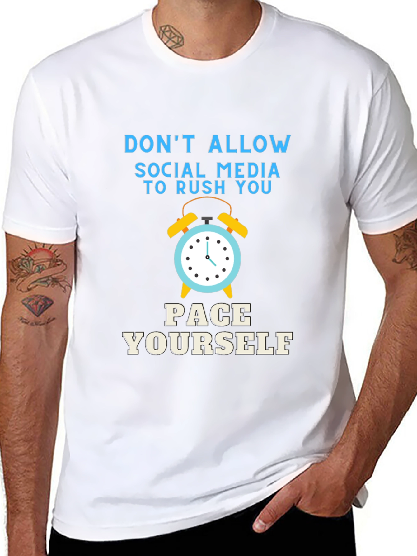 Pace Yourself Social Media T-Shirt