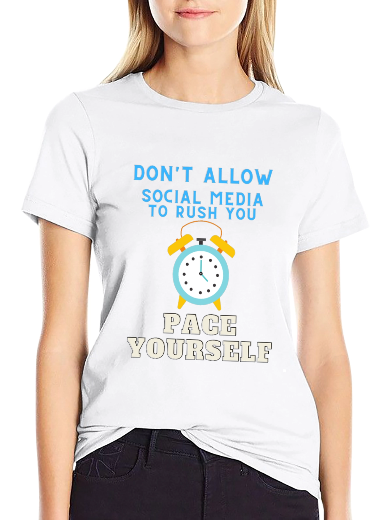 Pace Yourself Social Media T-Shirt