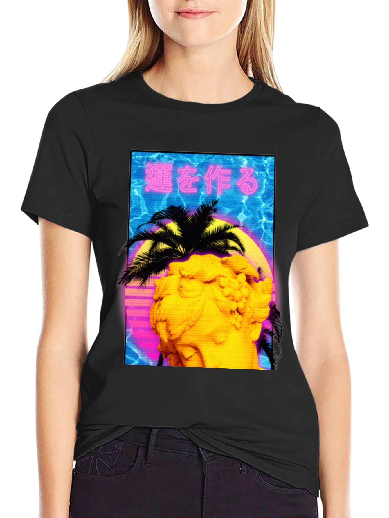 Vaporwave Statue Graphic Tee