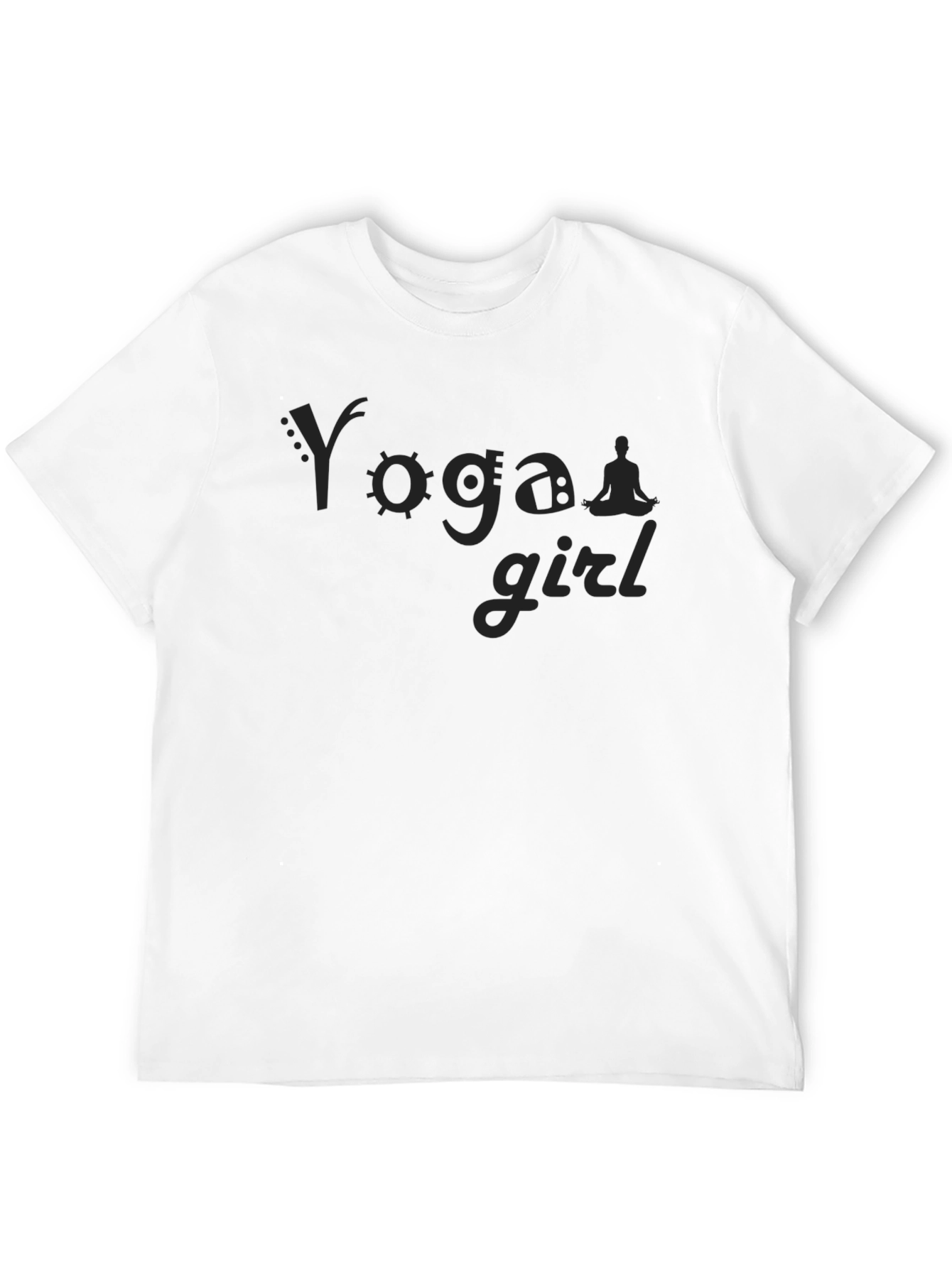 Yoga Girl Graphic Print T-Shirt Casual Tee