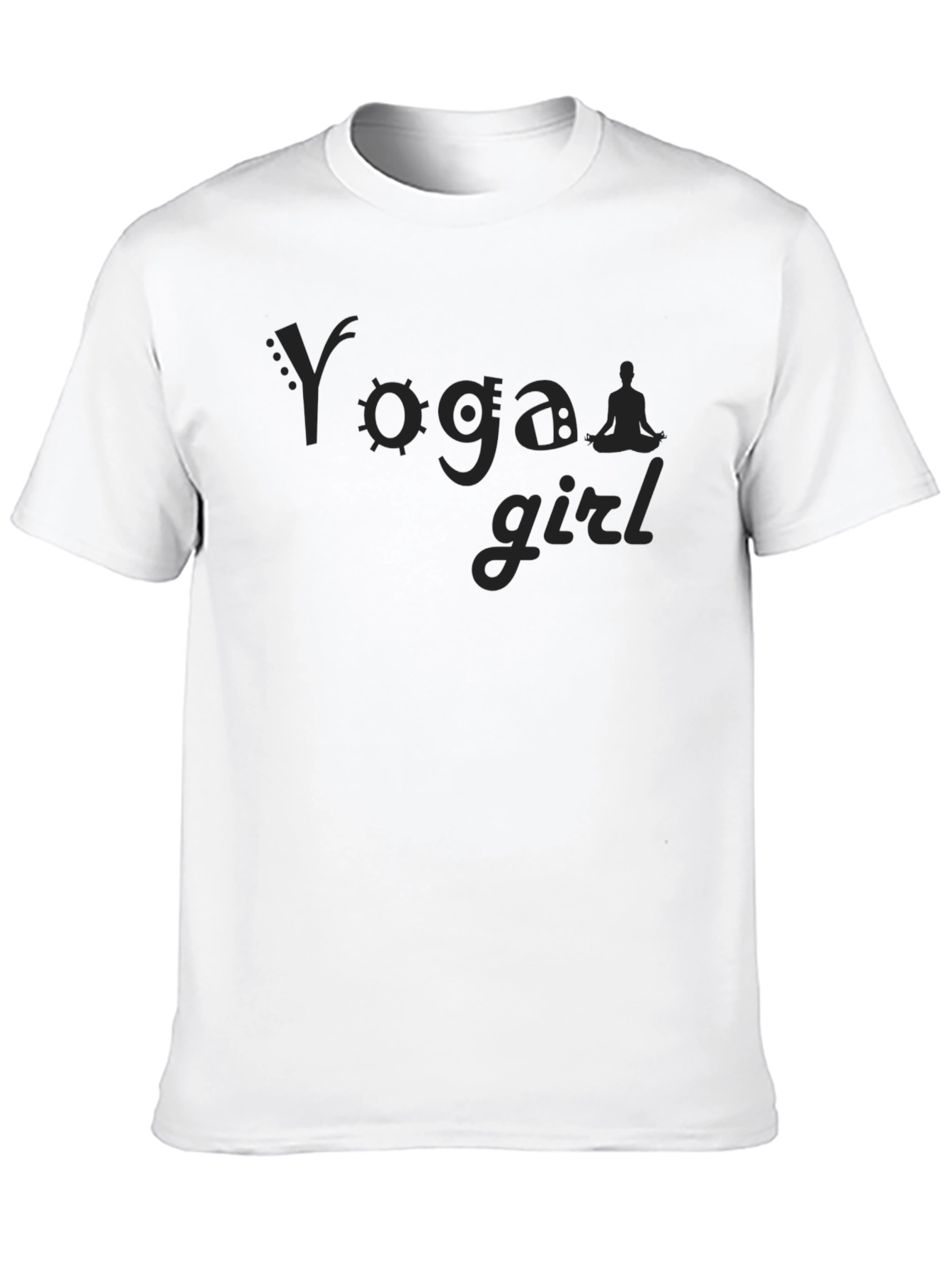 Yoga Girl Graphic Print T-Shirt Casual Tee