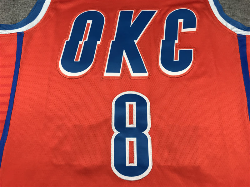 Men's Oklahoma City Thunder Jalen Williams #8 Orange 2022/23 Swingman Jerseys - Statement Edition