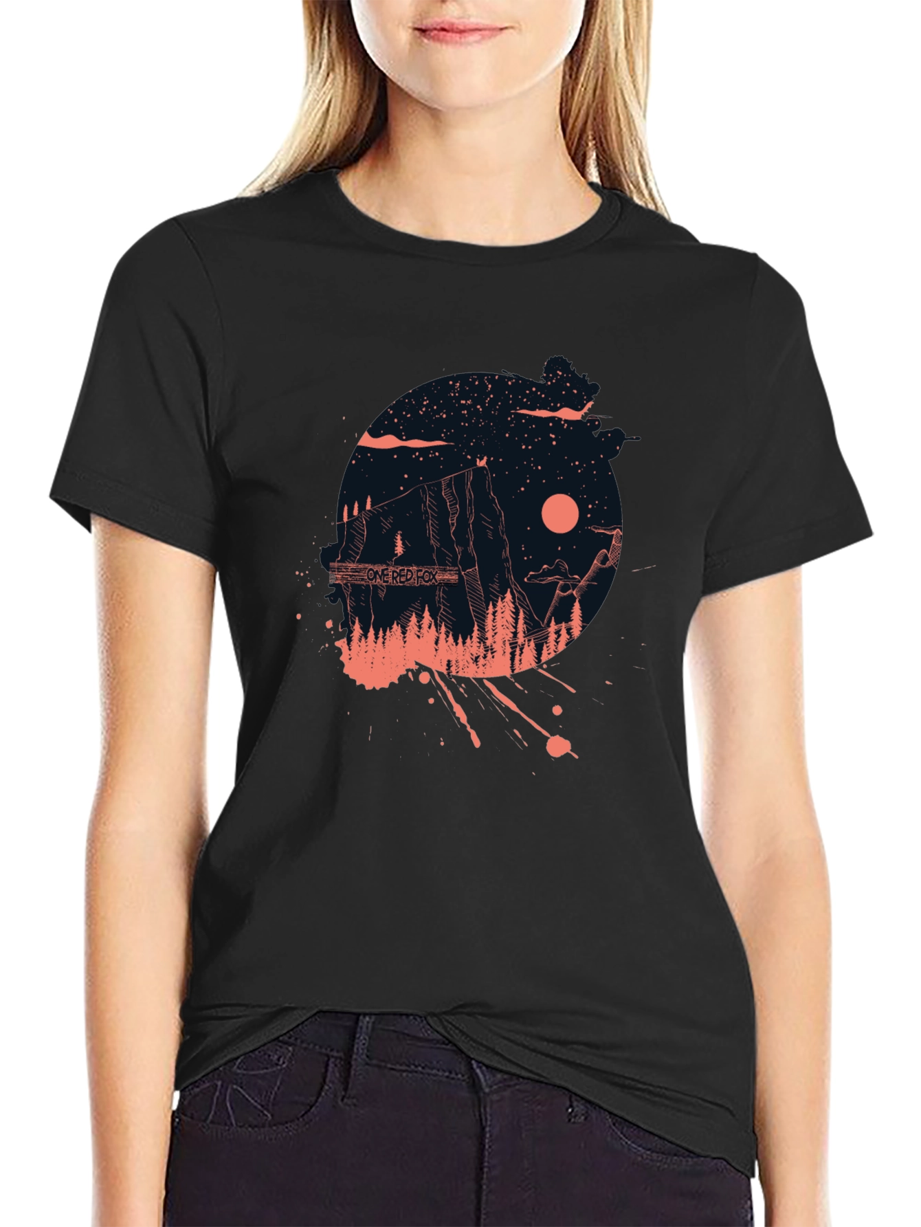 One Red Fox Graphic Tee - Adventure Awaits