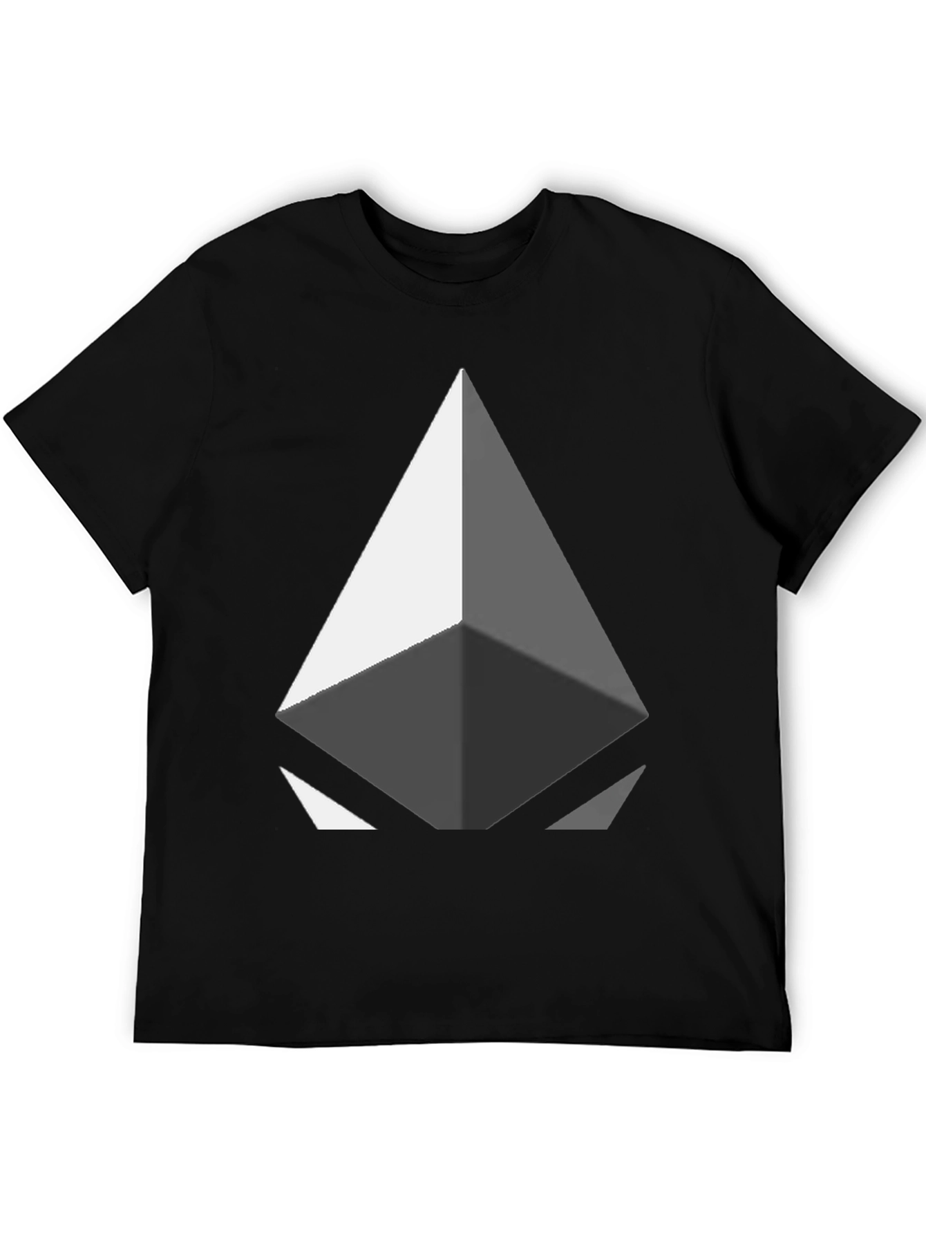 Geometric Diamond Graphic Tee - Modern Design