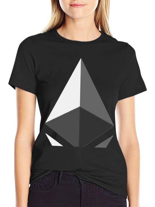 Geometric Diamond Graphic Tee - Modern Design