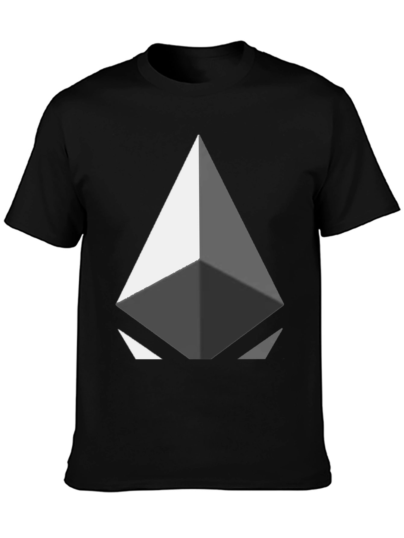 Geometric Diamond Graphic Tee - Modern Design