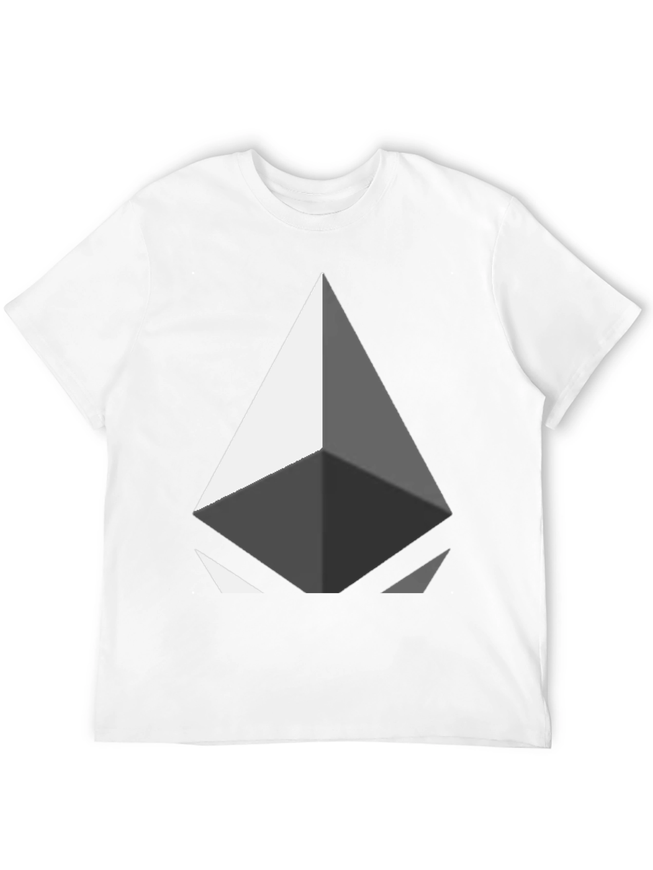 Geometric Diamond Graphic Tee - Modern Design