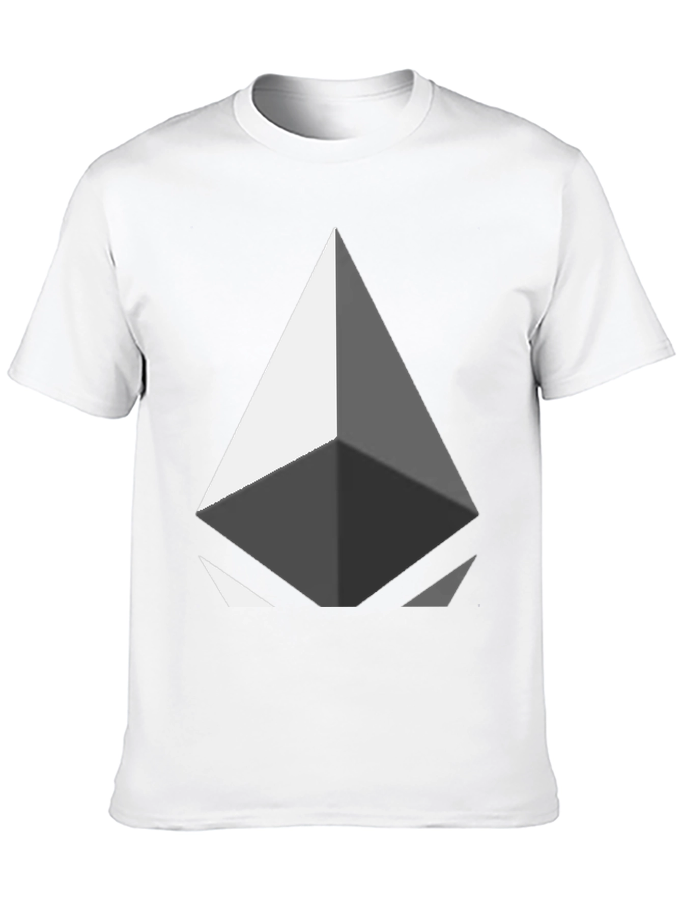 Geometric Diamond Graphic Tee - Modern Design