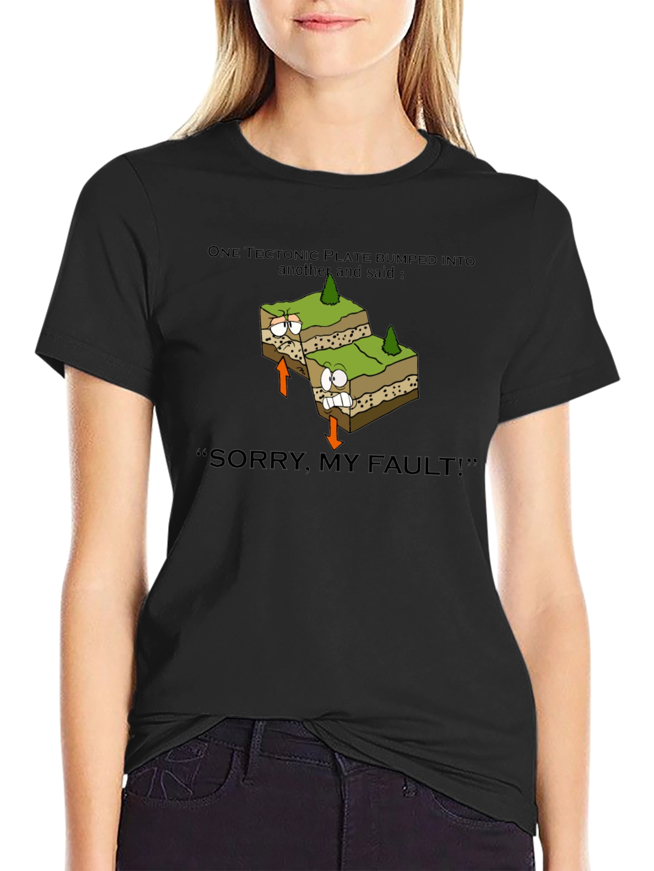 Geology Pun T-Shirt: Tectonic Plate Fault