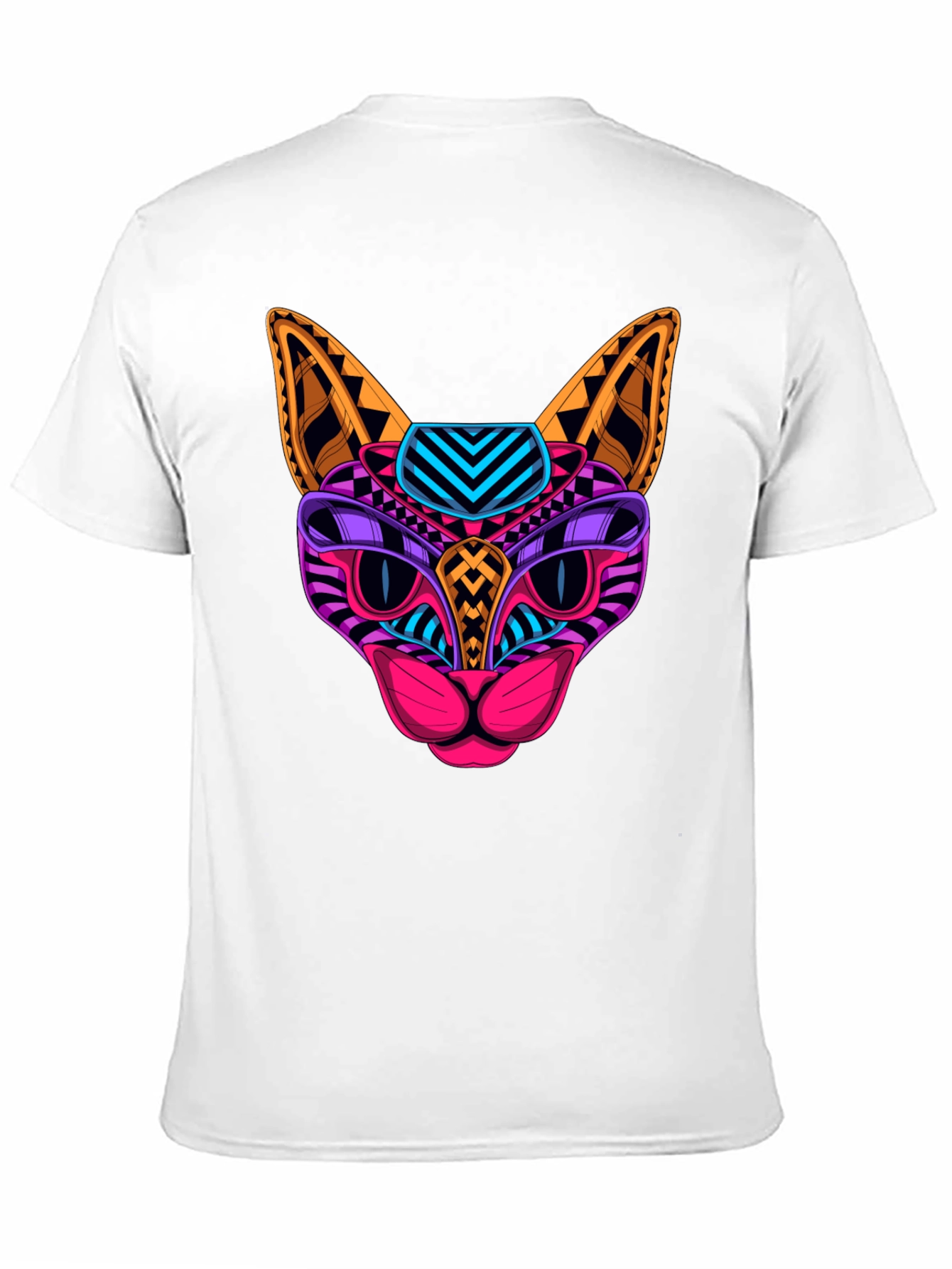 Neon Cat Graphic Tee - Unique Design