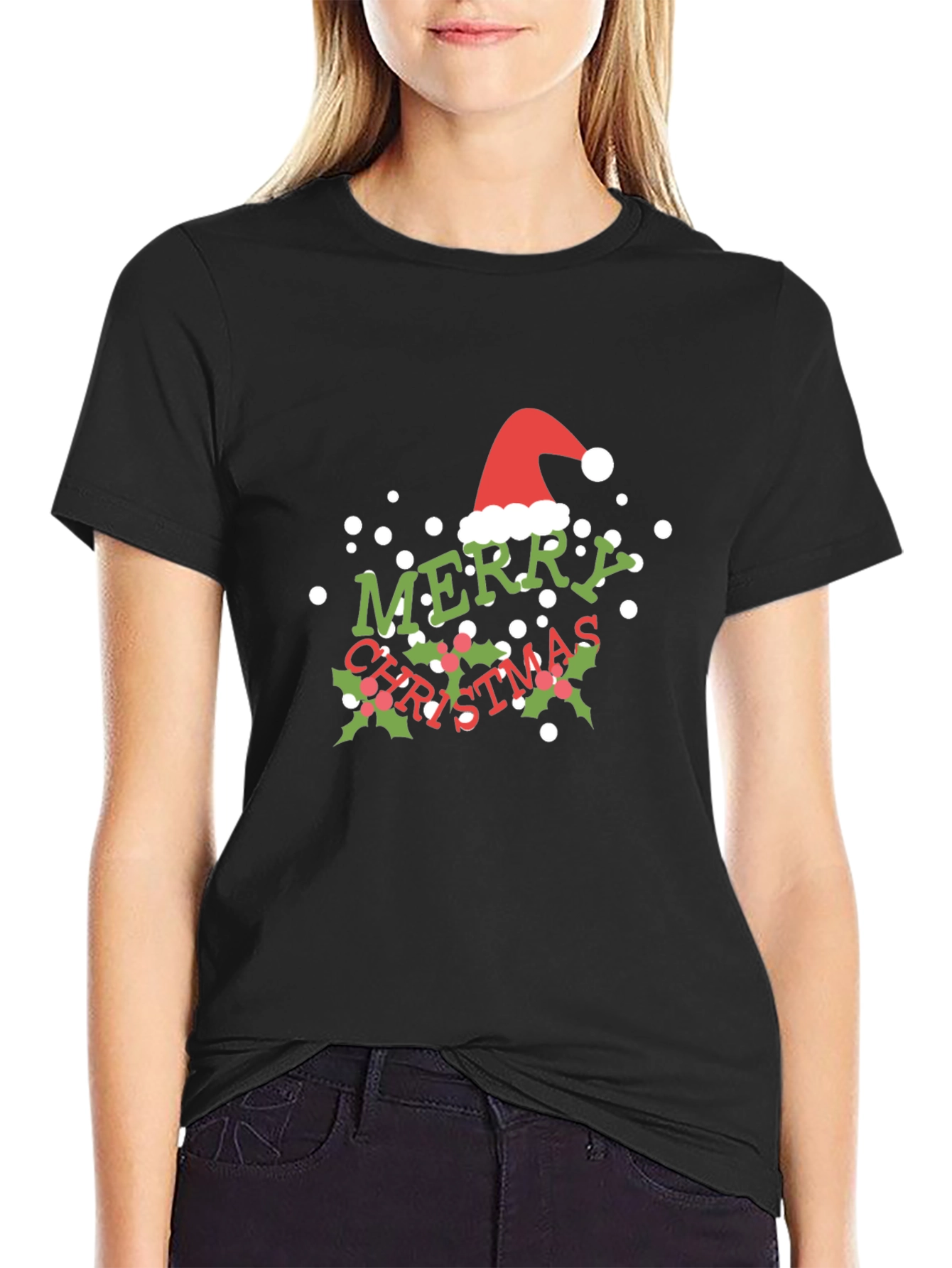 Festive Merry Christmas Graphic Tee