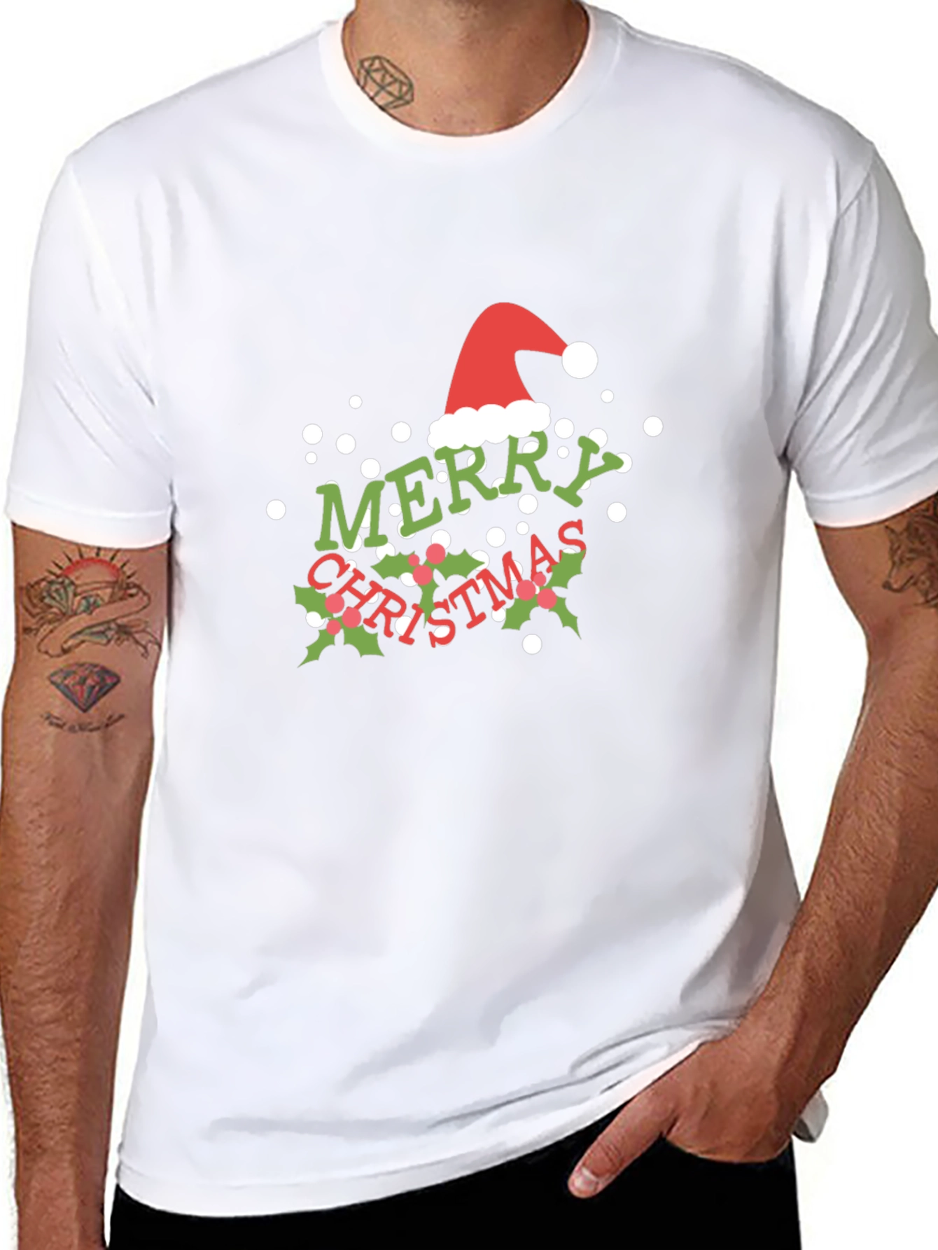 Festive Merry Christmas Graphic Tee
