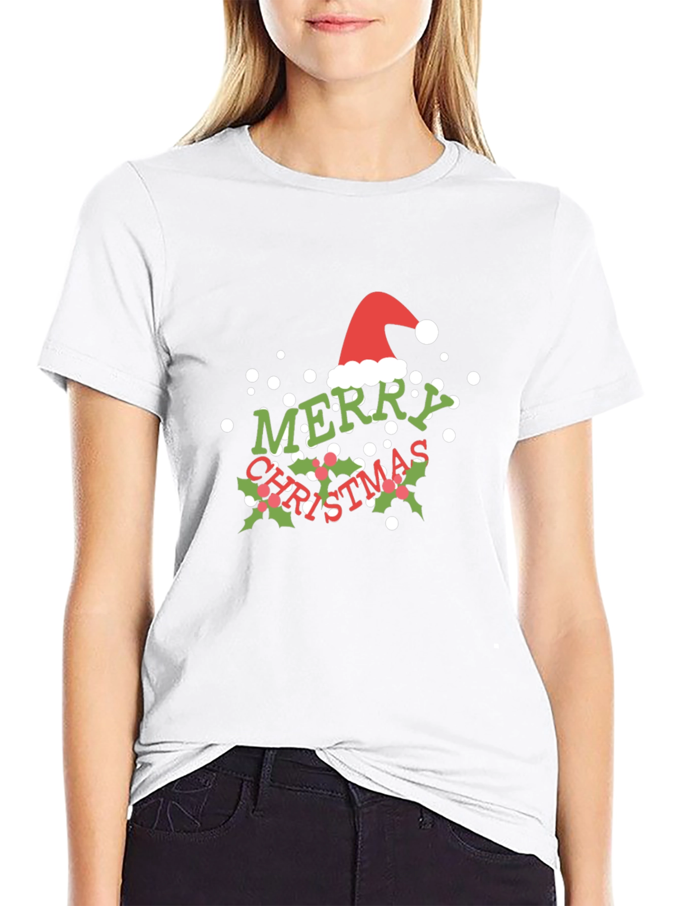 Festive Merry Christmas Graphic Tee