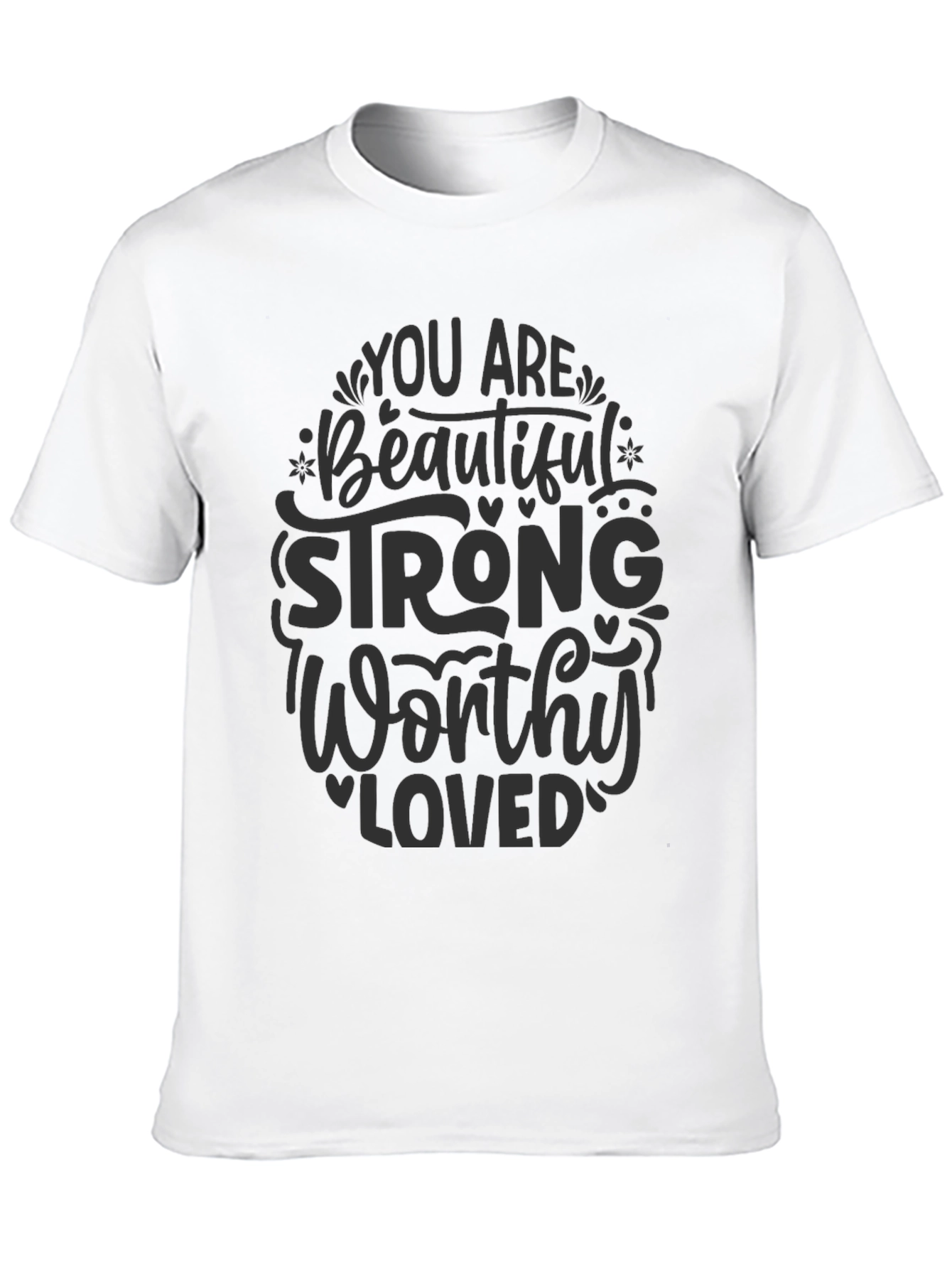 Empowering Message Black T-Shirt
