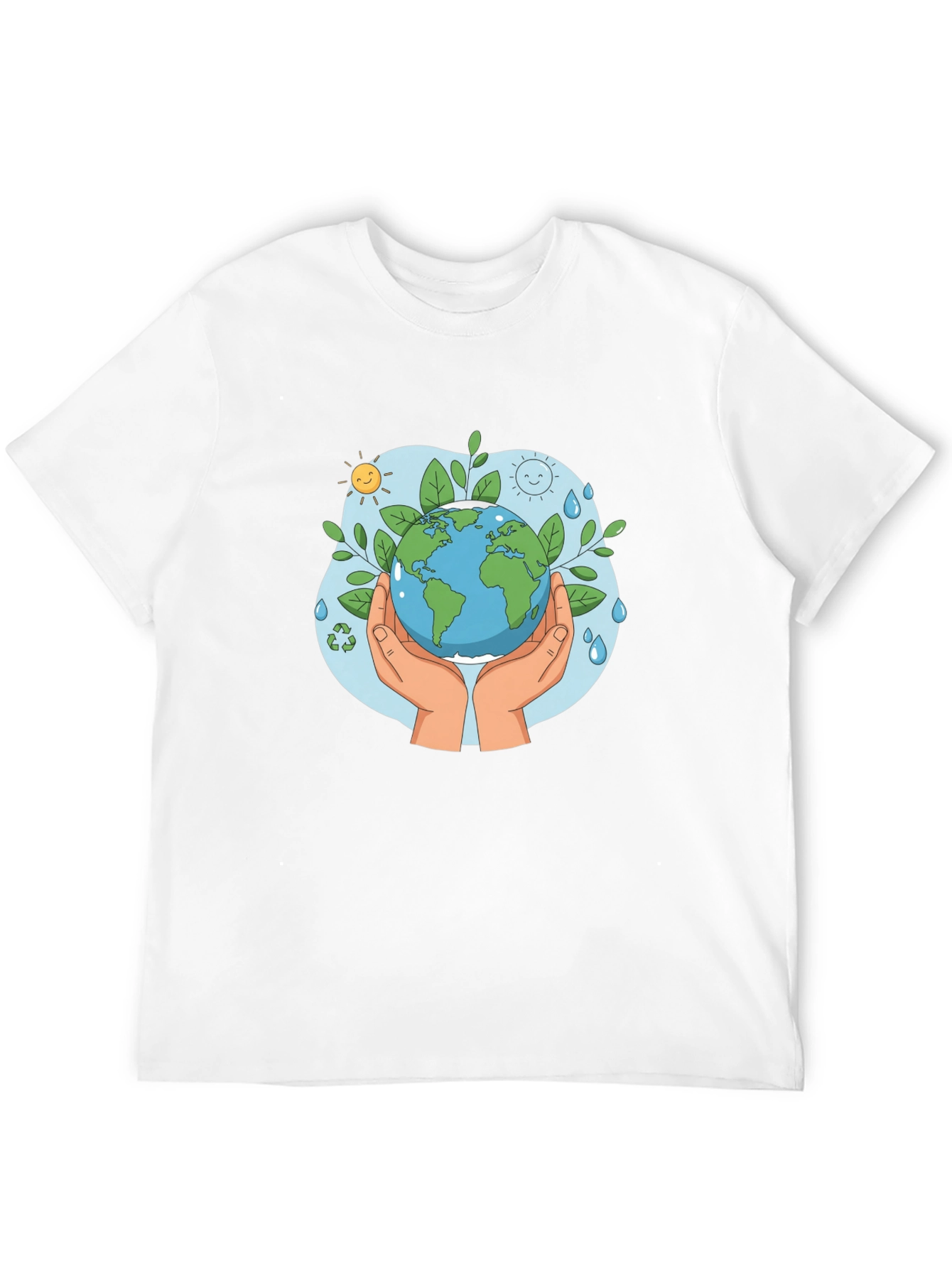 Eco-Friendly Earth Graphic T-Shirt