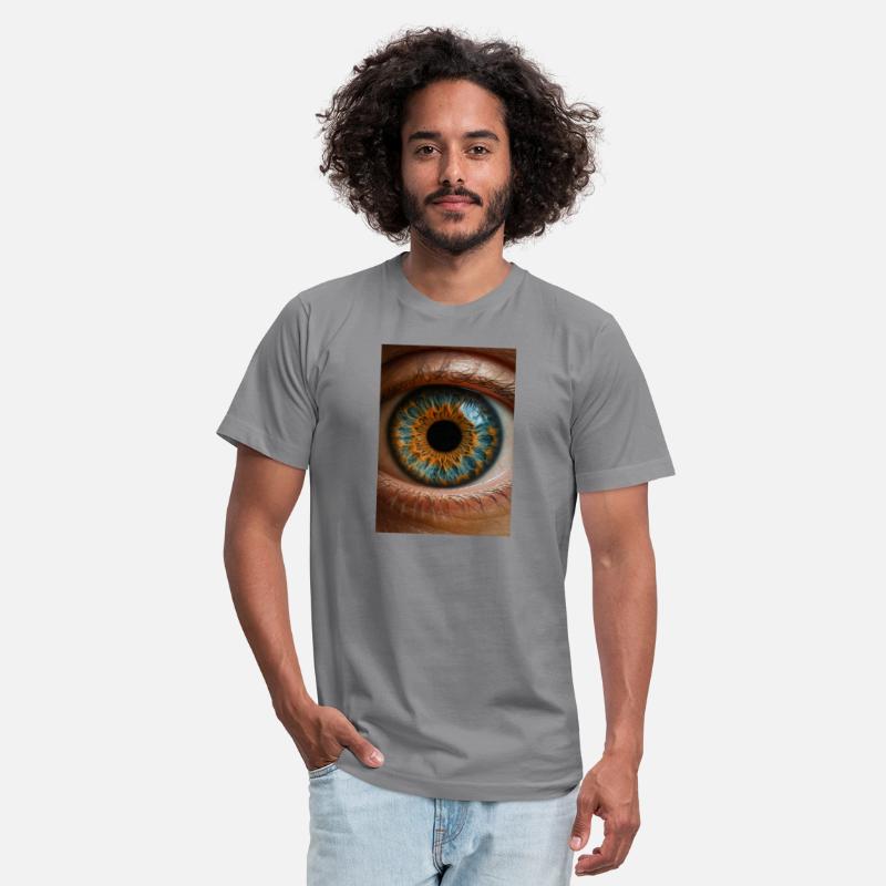 Fiery Blue Iris Close-Up