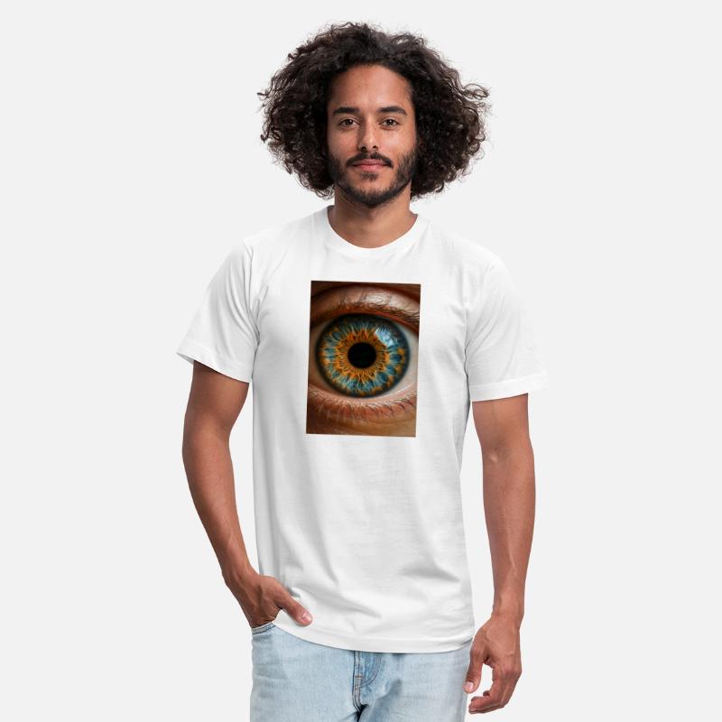 Fiery Blue Iris Close-Up