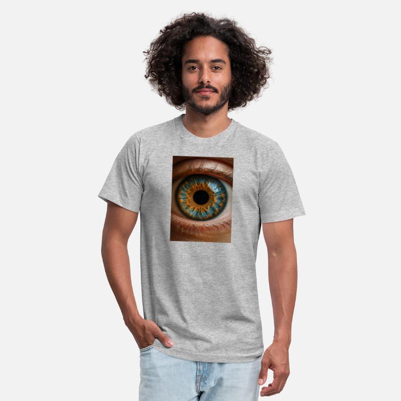 Fiery Blue Iris Close-Up