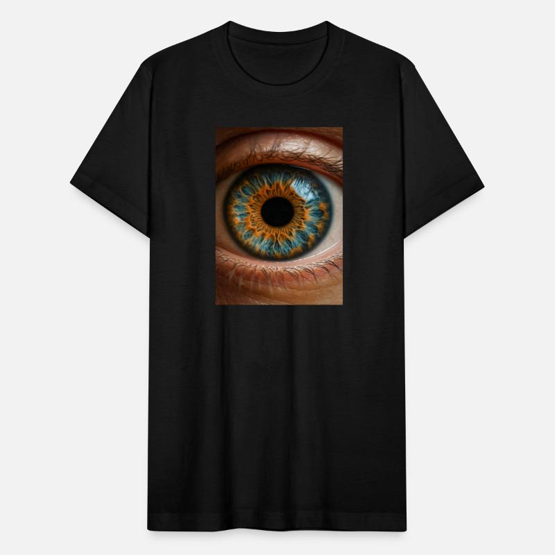 Fiery Blue Iris Close-Up