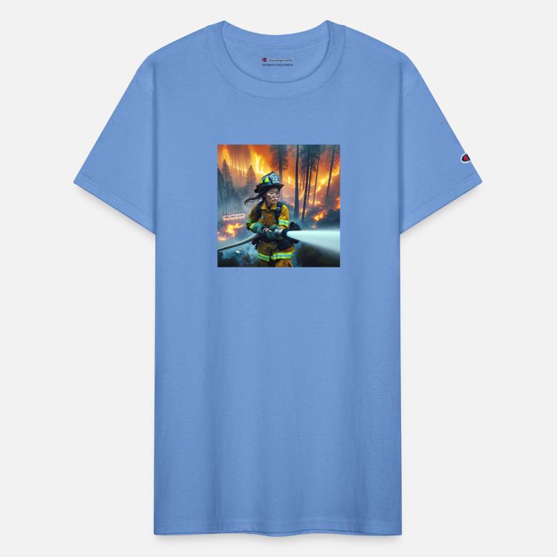 Firefighter in Forest