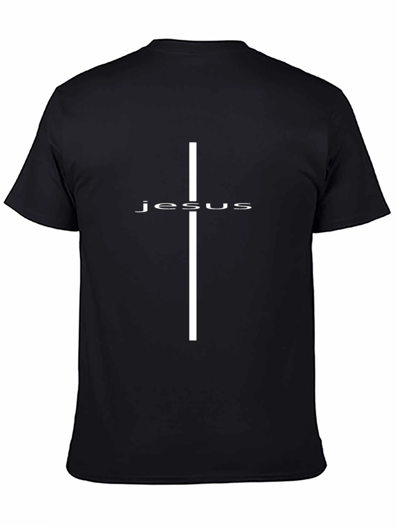 Jesus Cross Graphic Black T-Shirt - Christian Apparel