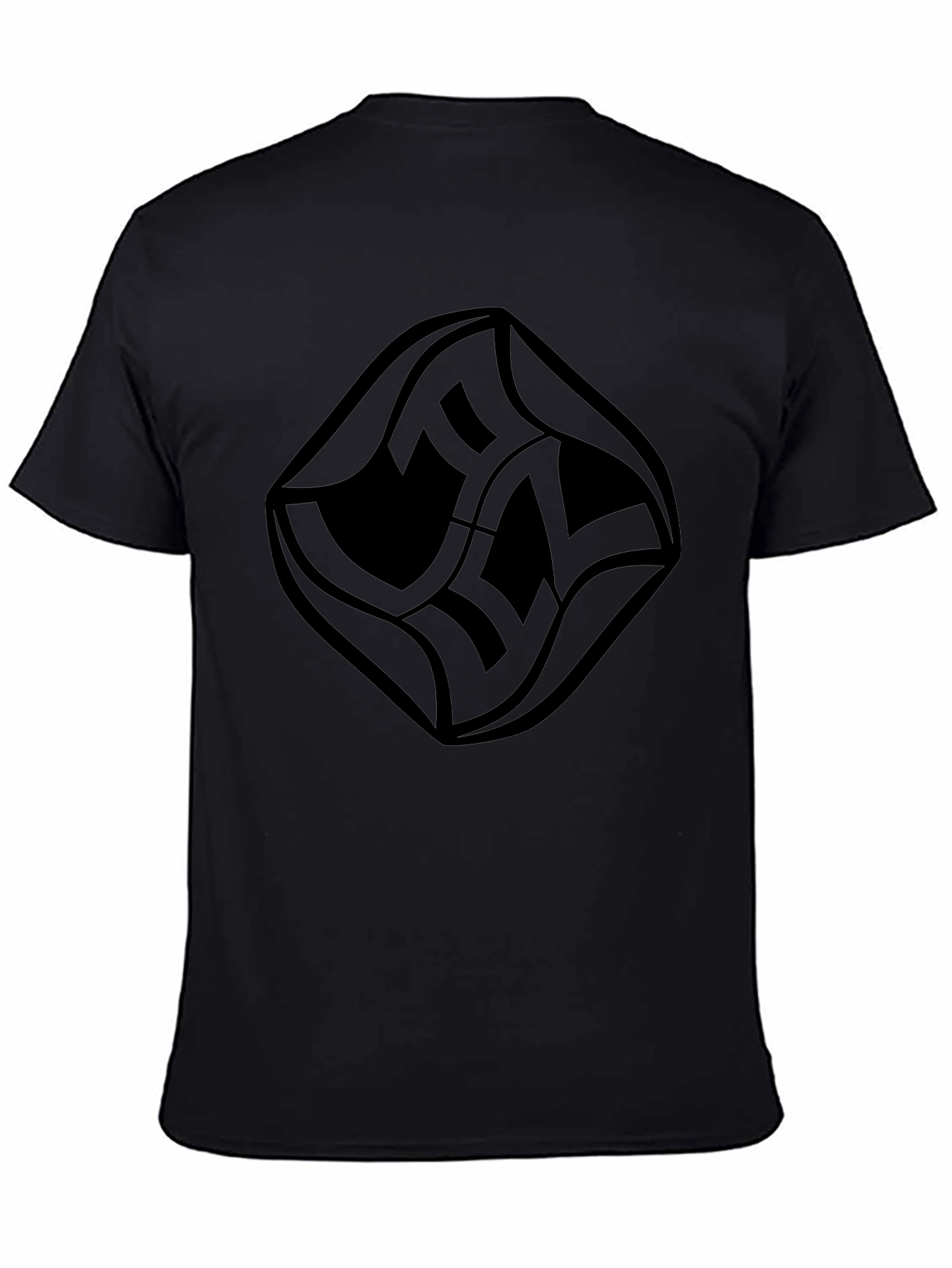 Modern Graphic Tee - Stylish Black Design