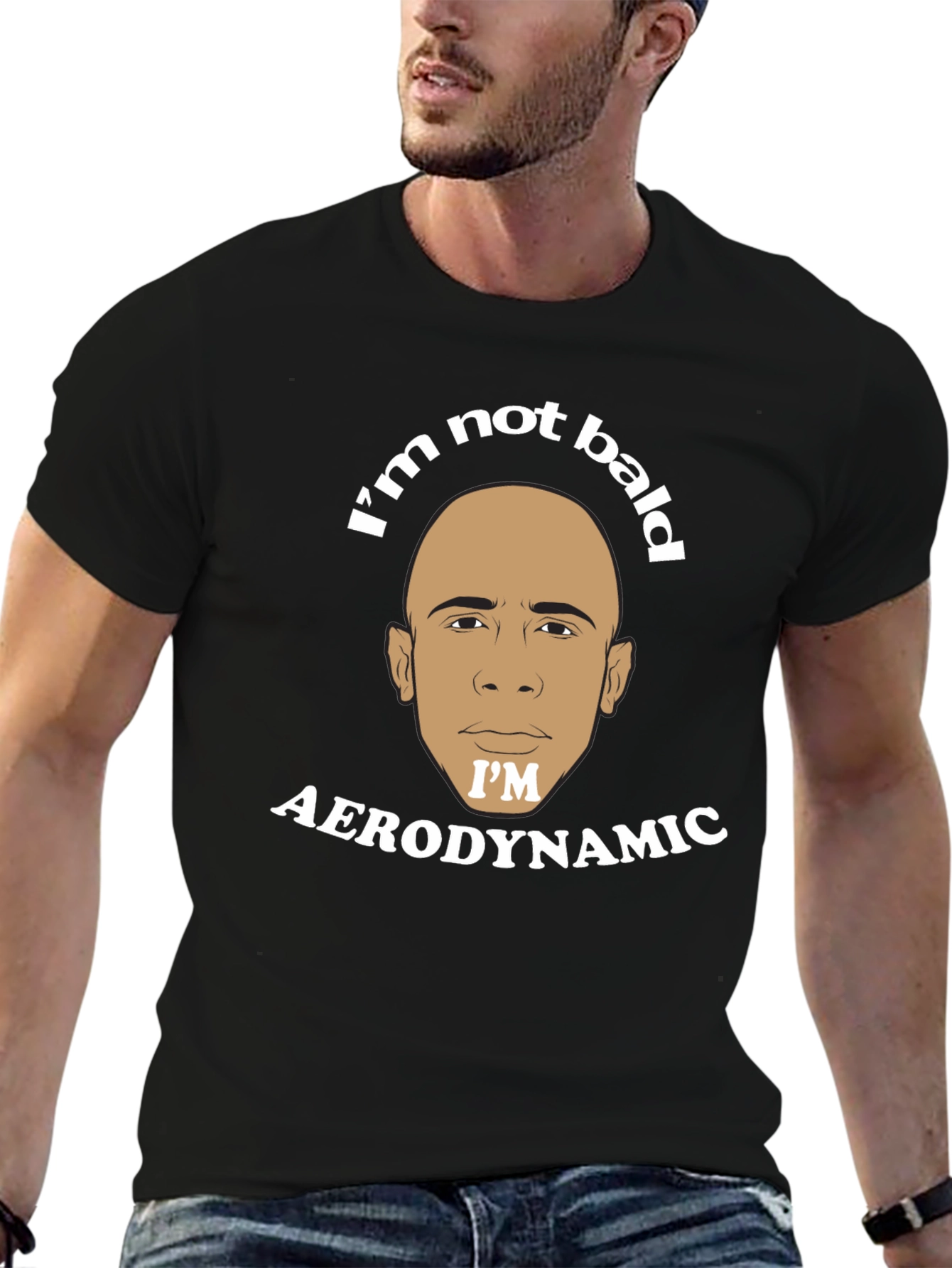 Im Not Bald Im Aerodynamic Graphic T-Shirt