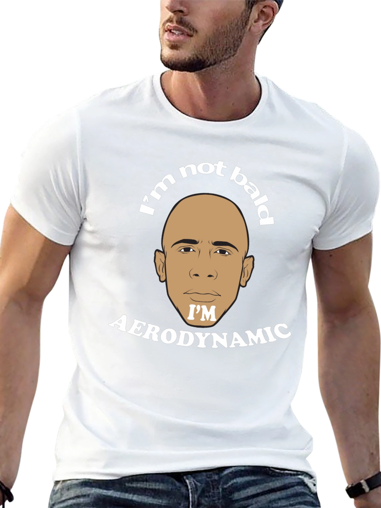 Im Not Bald Im Aerodynamic Graphic T-Shirt