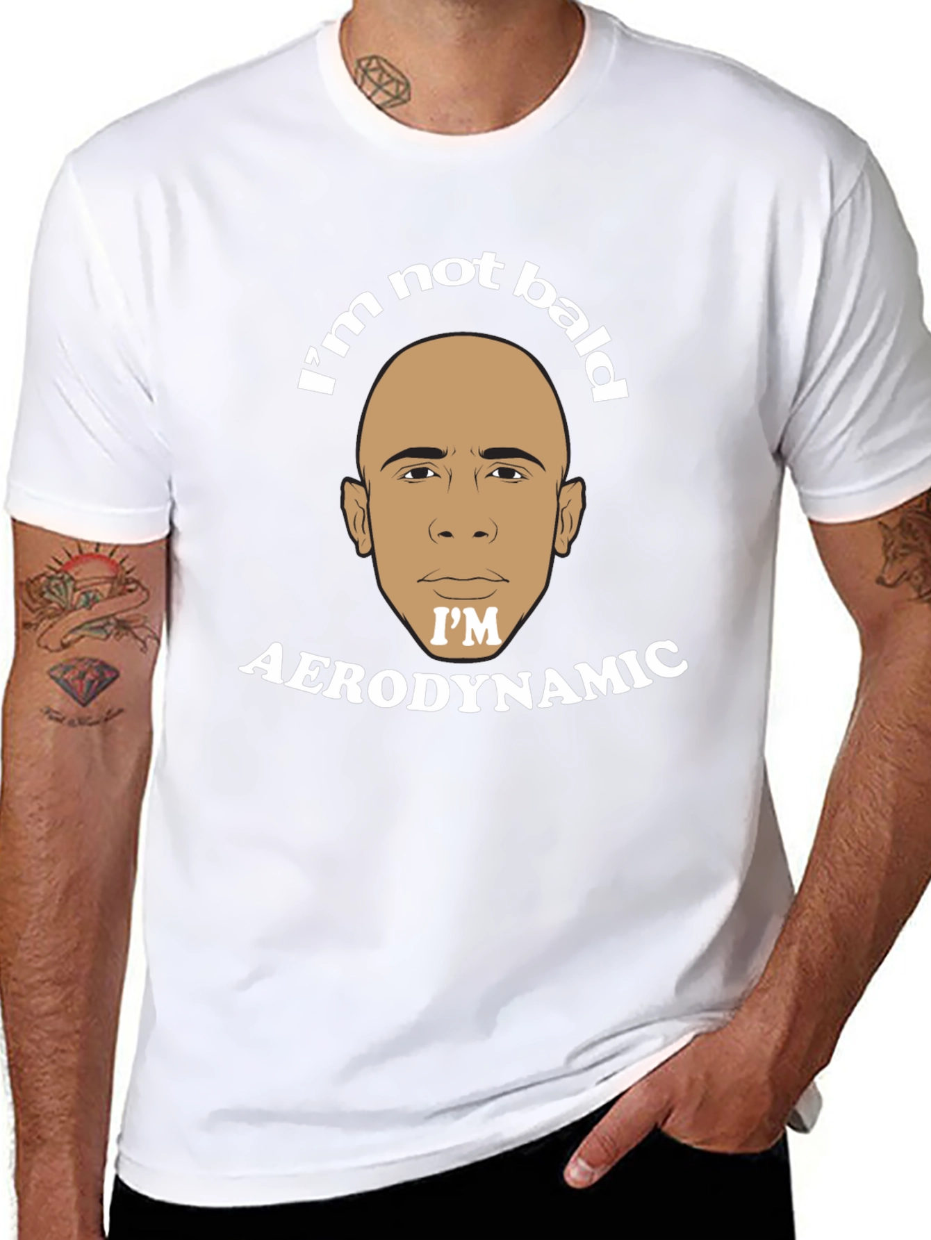 Im Not Bald Im Aerodynamic Graphic T-Shirt
