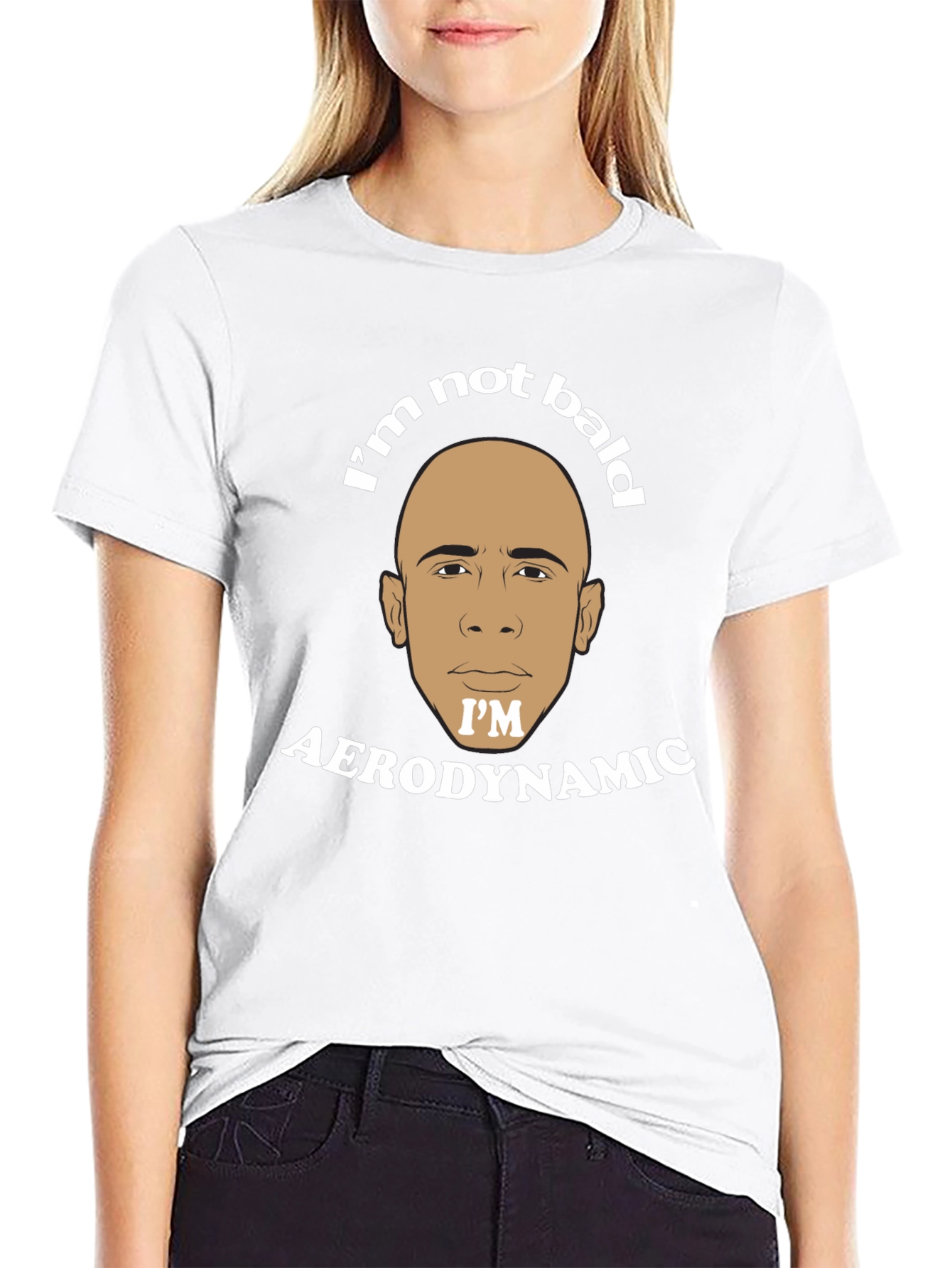Im Not Bald Im Aerodynamic Graphic T-Shirt